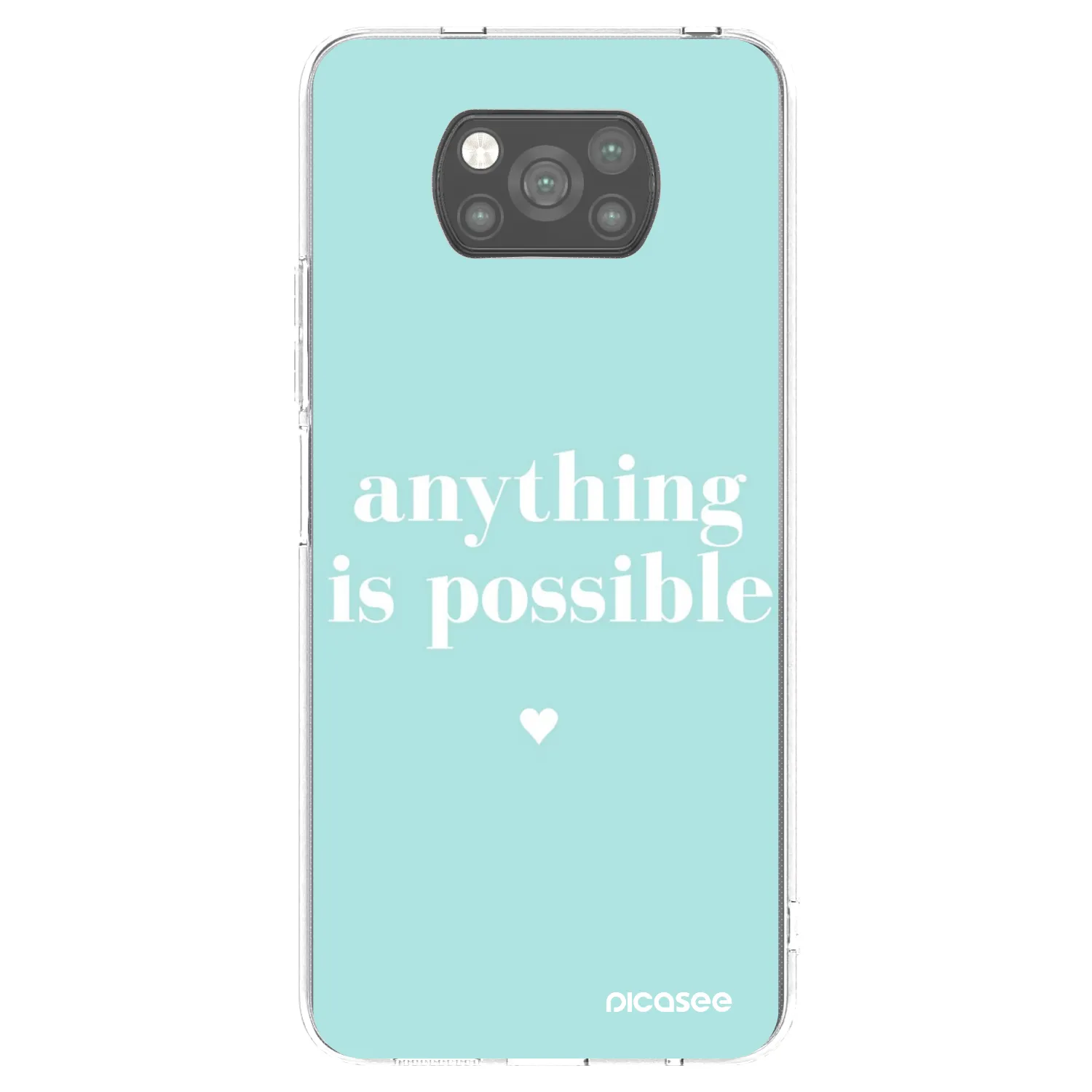 Picasee silikonový černý obal pro Xiaomi Poco X3 - Anything is possible