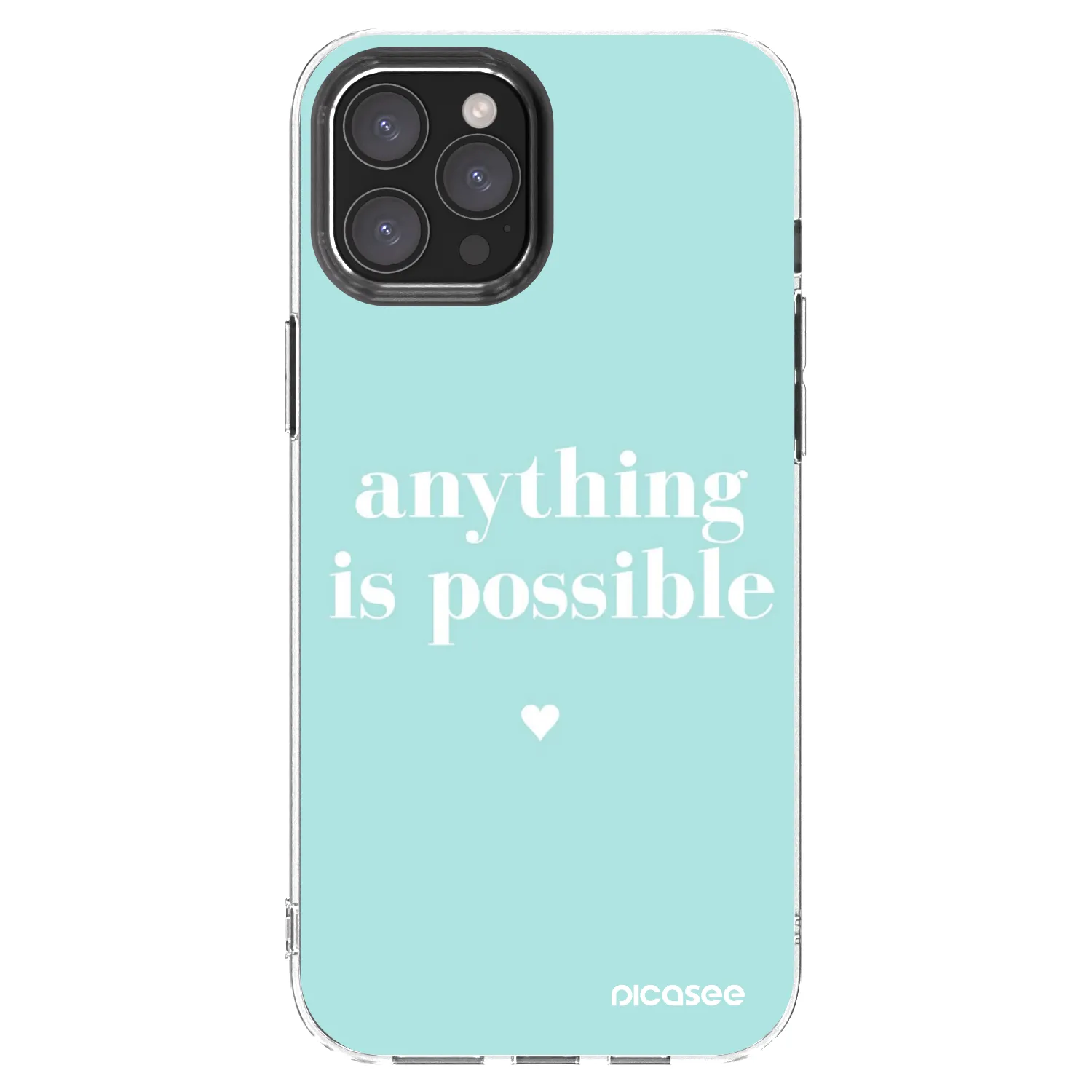 Picasee silikonový průhledný obal pro Apple iPhone 12 Pro Max - Anything is possible