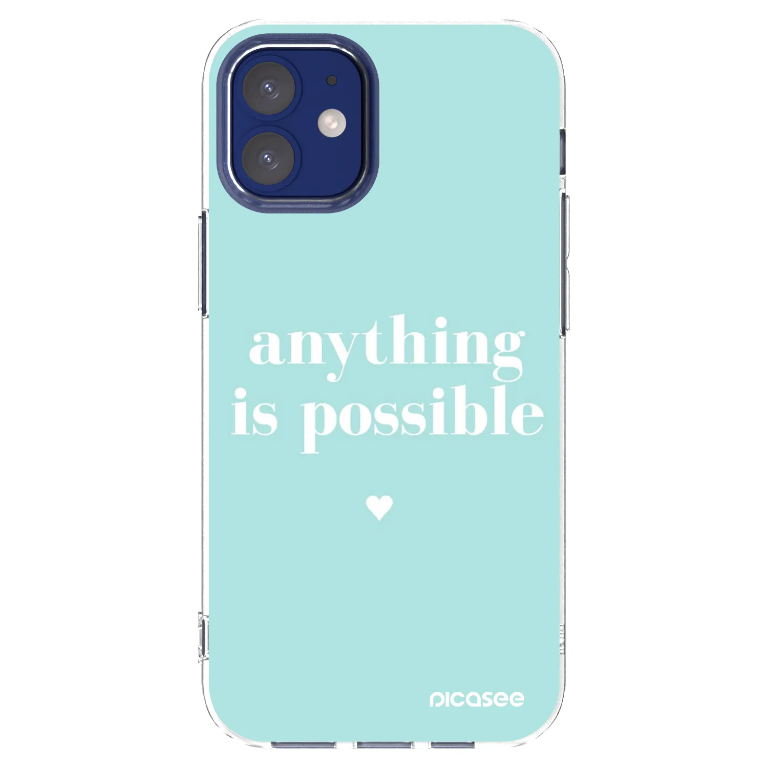 Picasee silikonový průhledný obal pro Apple iPhone 12 mini - Anything is possible