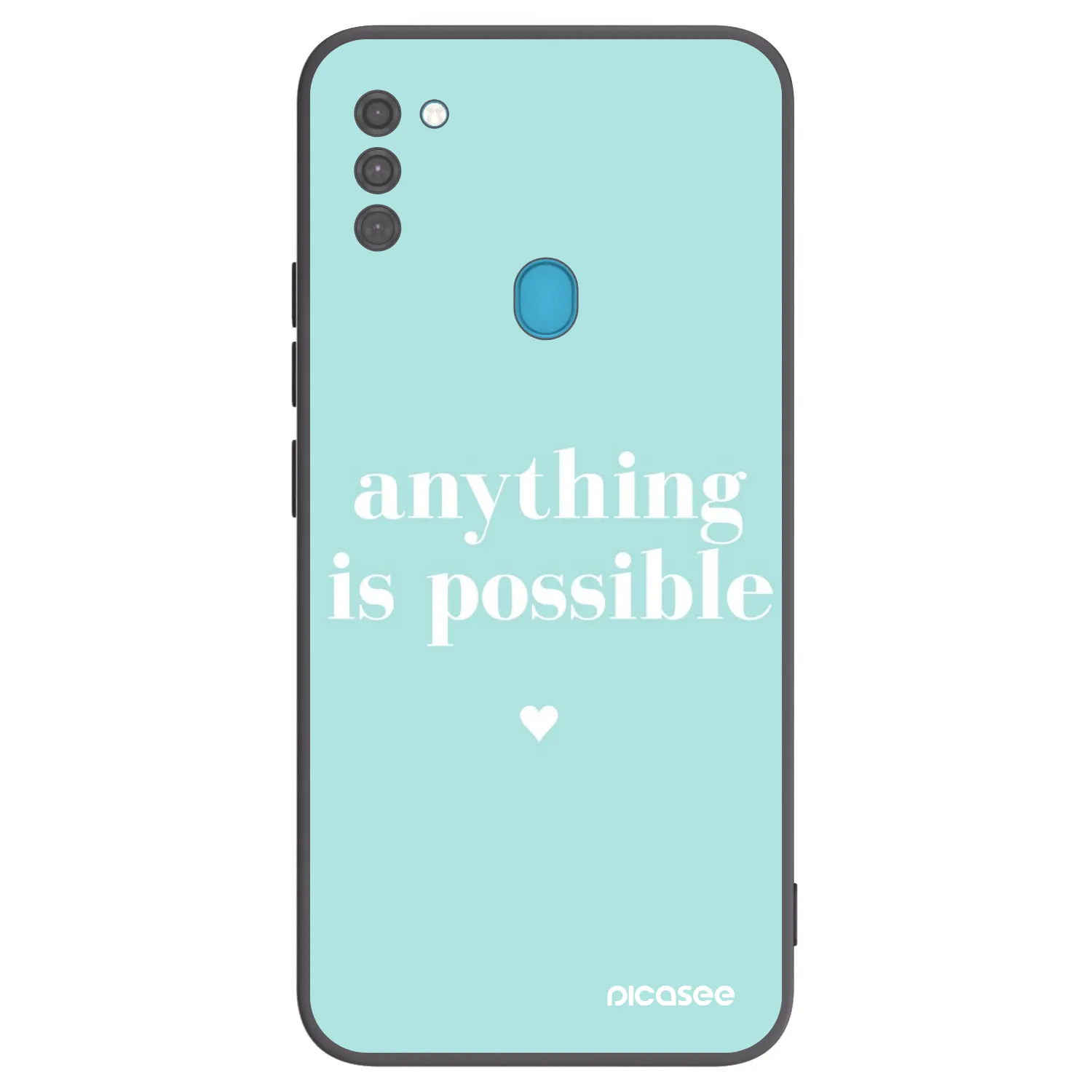 Picasee silikonový černý obal pro Samsung Galaxy M11 - Anything is possible