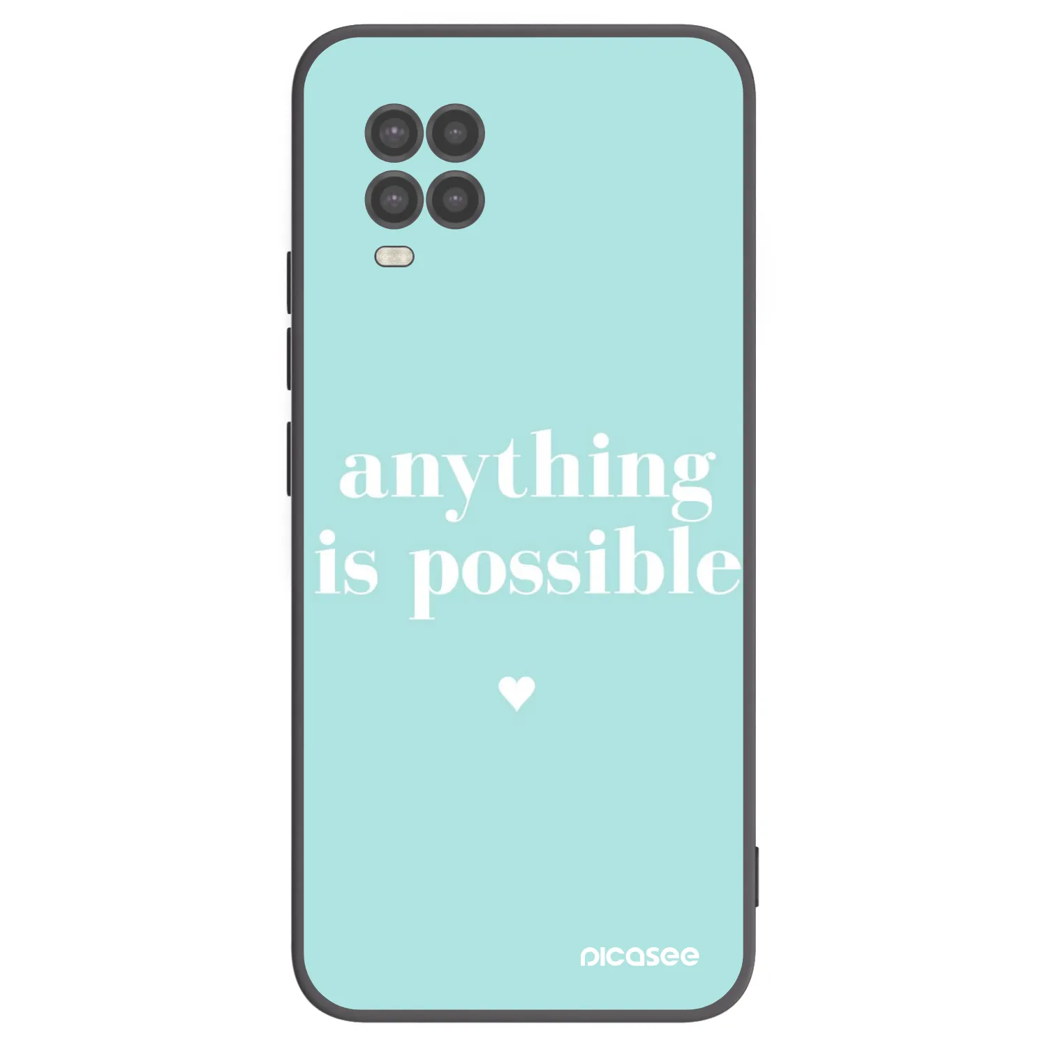 Picasee silikonový černý obal pro Xiaomi Mi 10 Lite - Anything is possible