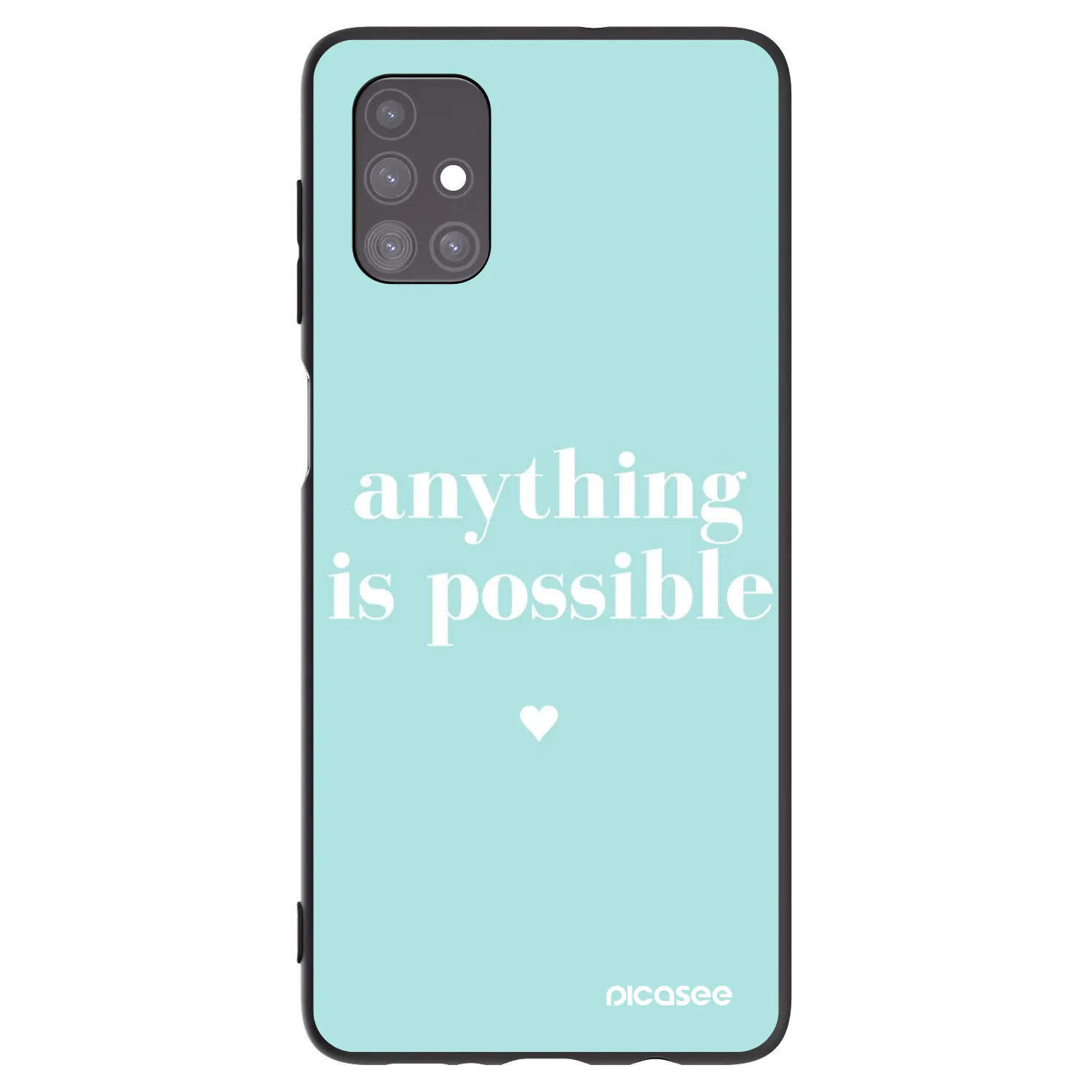 Picasee silikonový černý obal pro Samsung Galaxy M51 M515F - Anything is possible