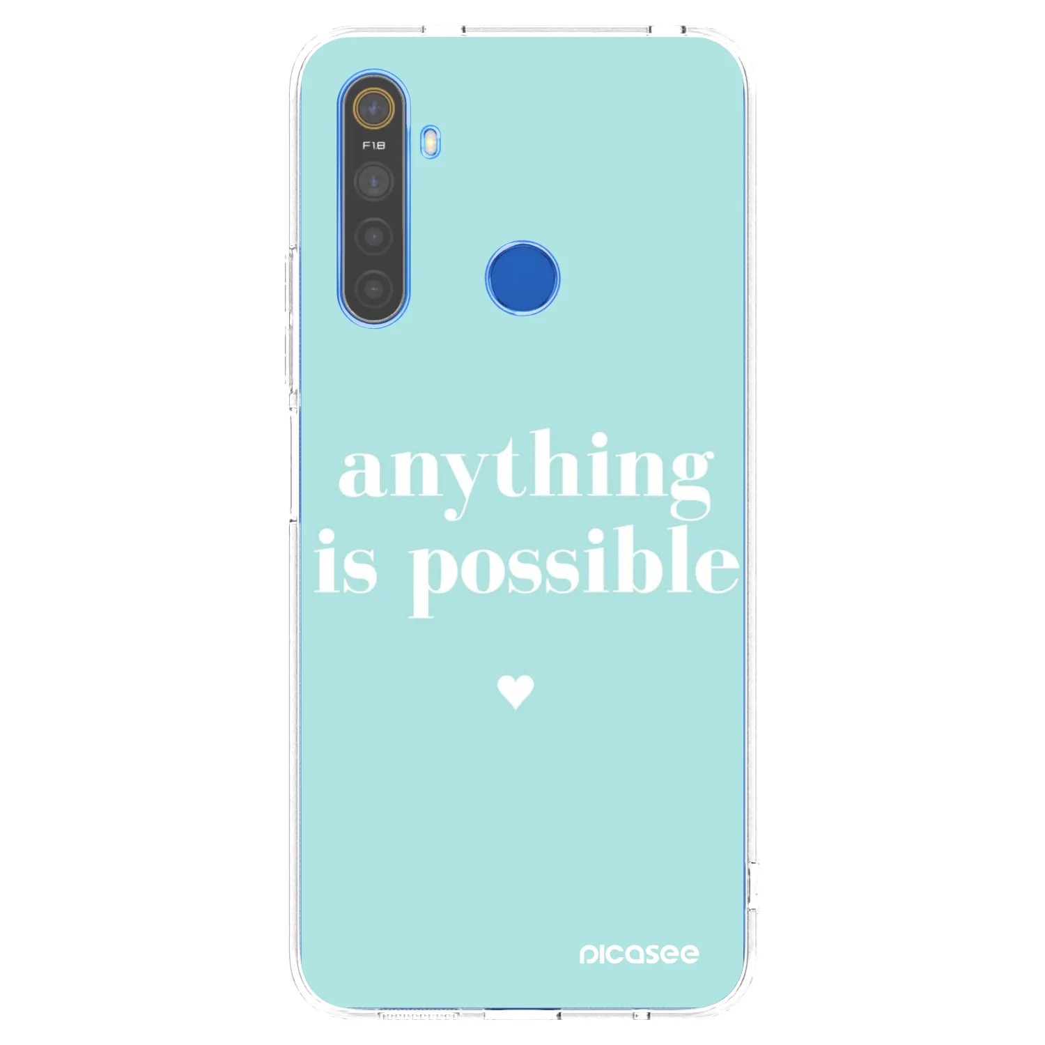 Picasee silikonový průhledný obal pro Realme 5 - Anything is possible