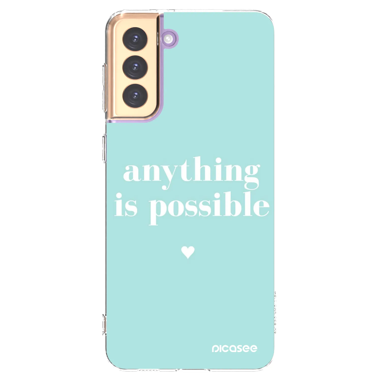 Picasee silikonový průhledný obal pro Samsung Galaxy S21+ 5G G996F - Anything is possible