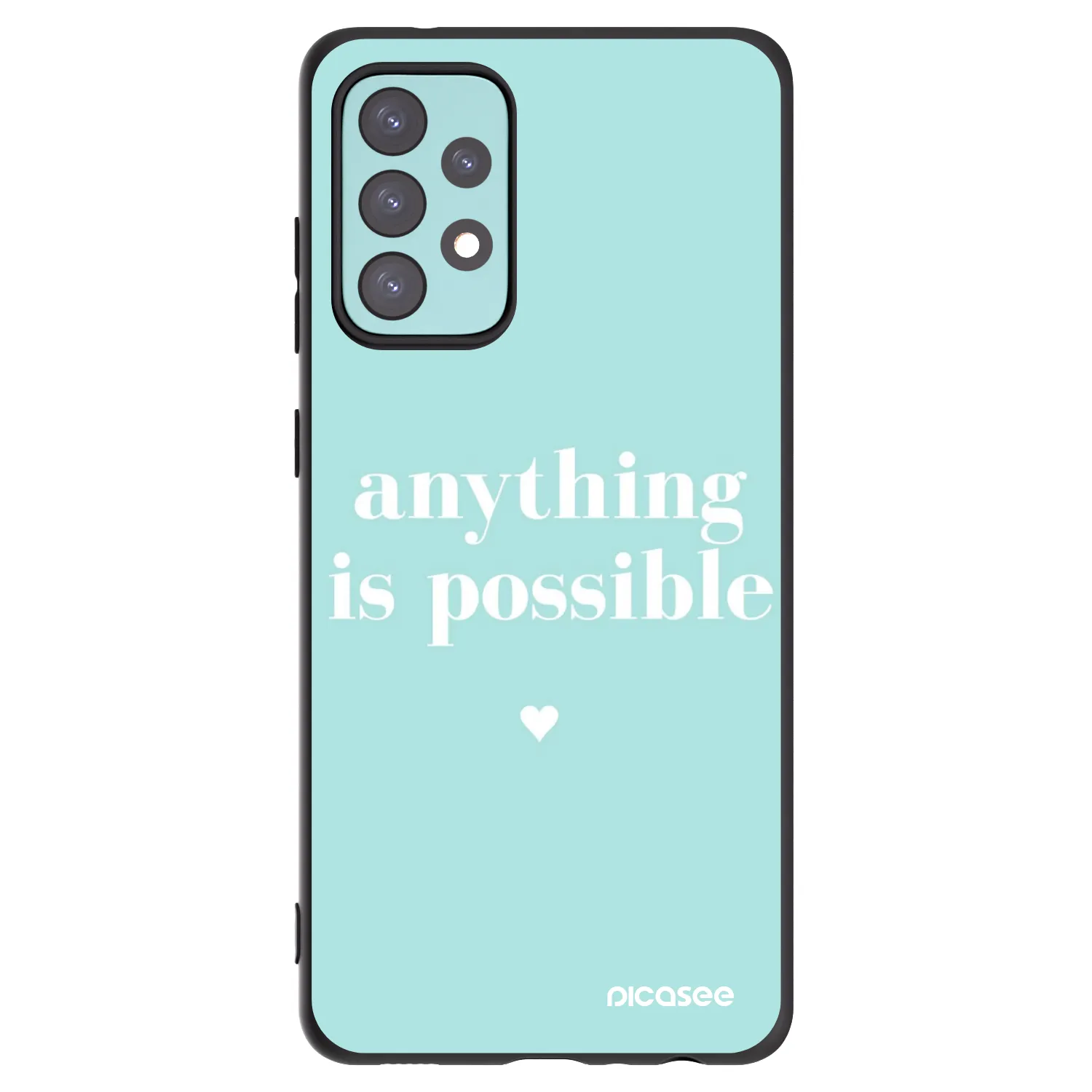 Picasee silikonový černý obal pro Samsung Galaxy A72 A725F - Anything is possible