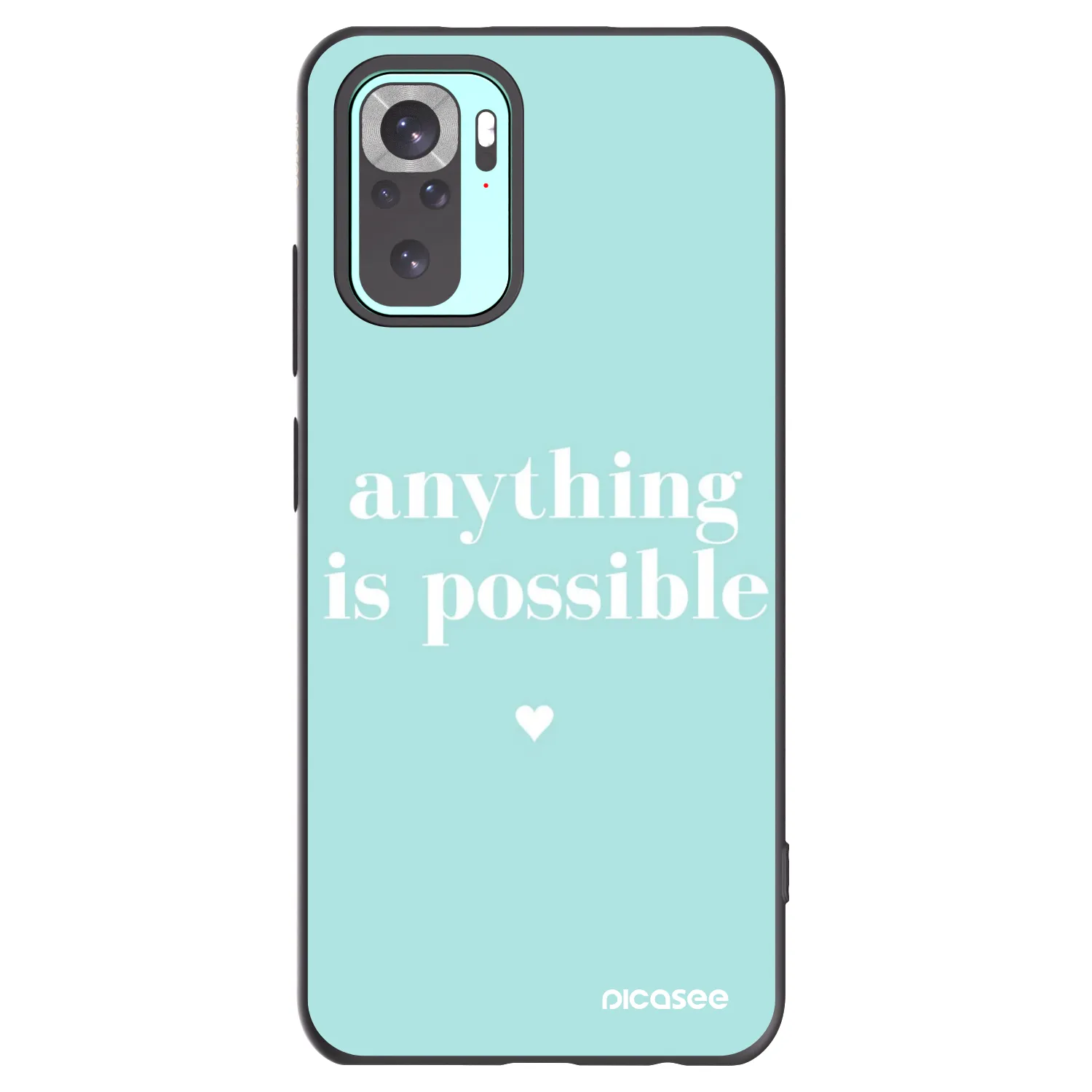 Picasee silikonový černý obal pro Xiaomi Redmi Note 10 Pro - Anything is possible