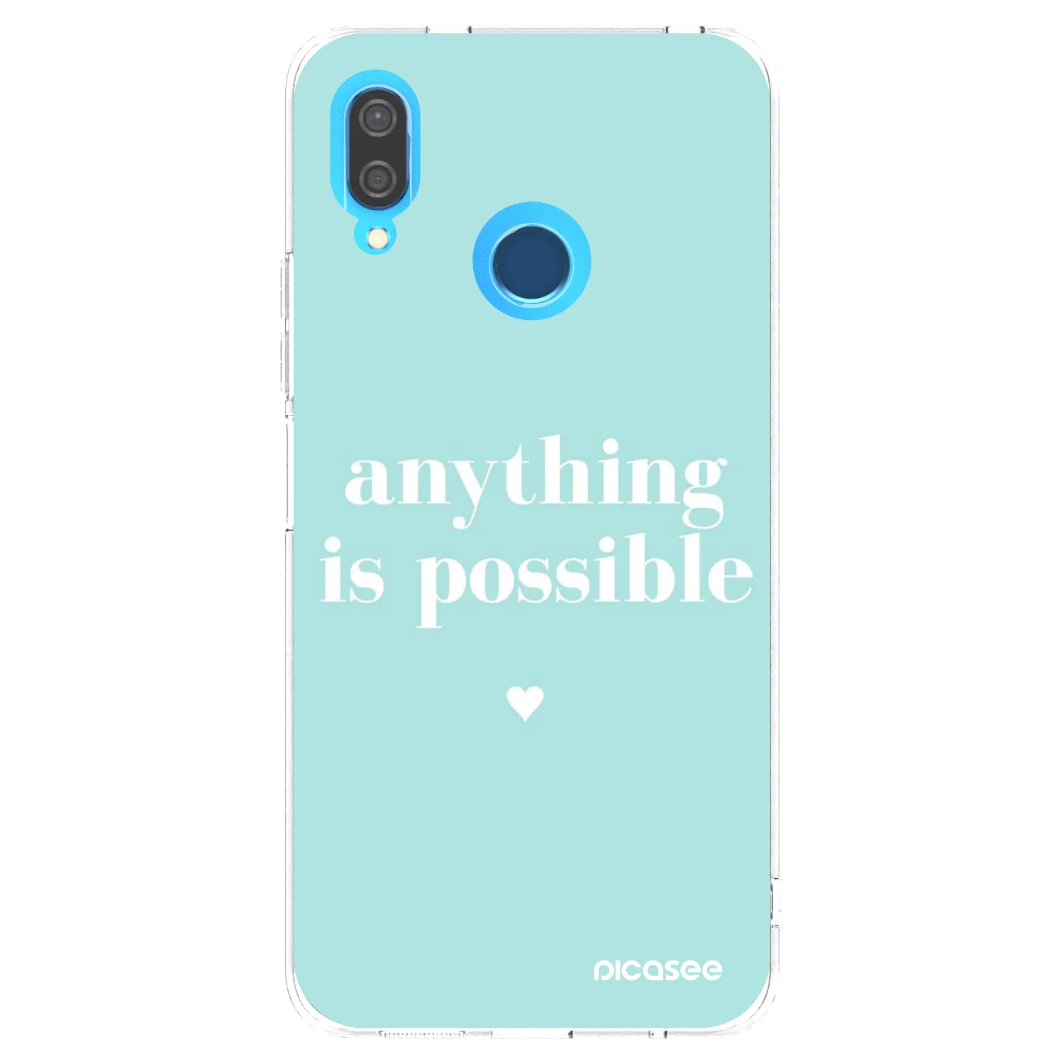 Picasee silikonový průhledný obal pro Huawei P20 Lite - Anything is possible
