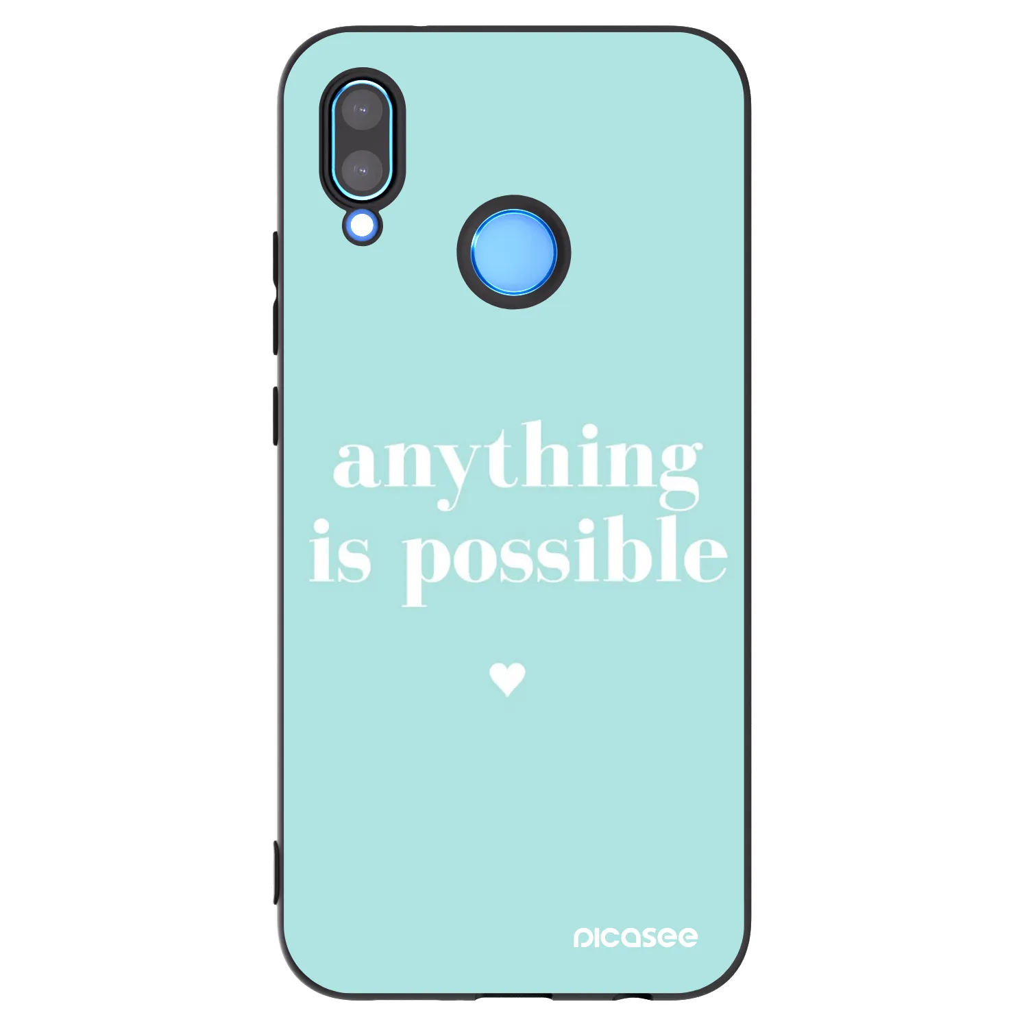 Picasee silikonový černý obal pro Huawei P20 Lite - Anything is possible