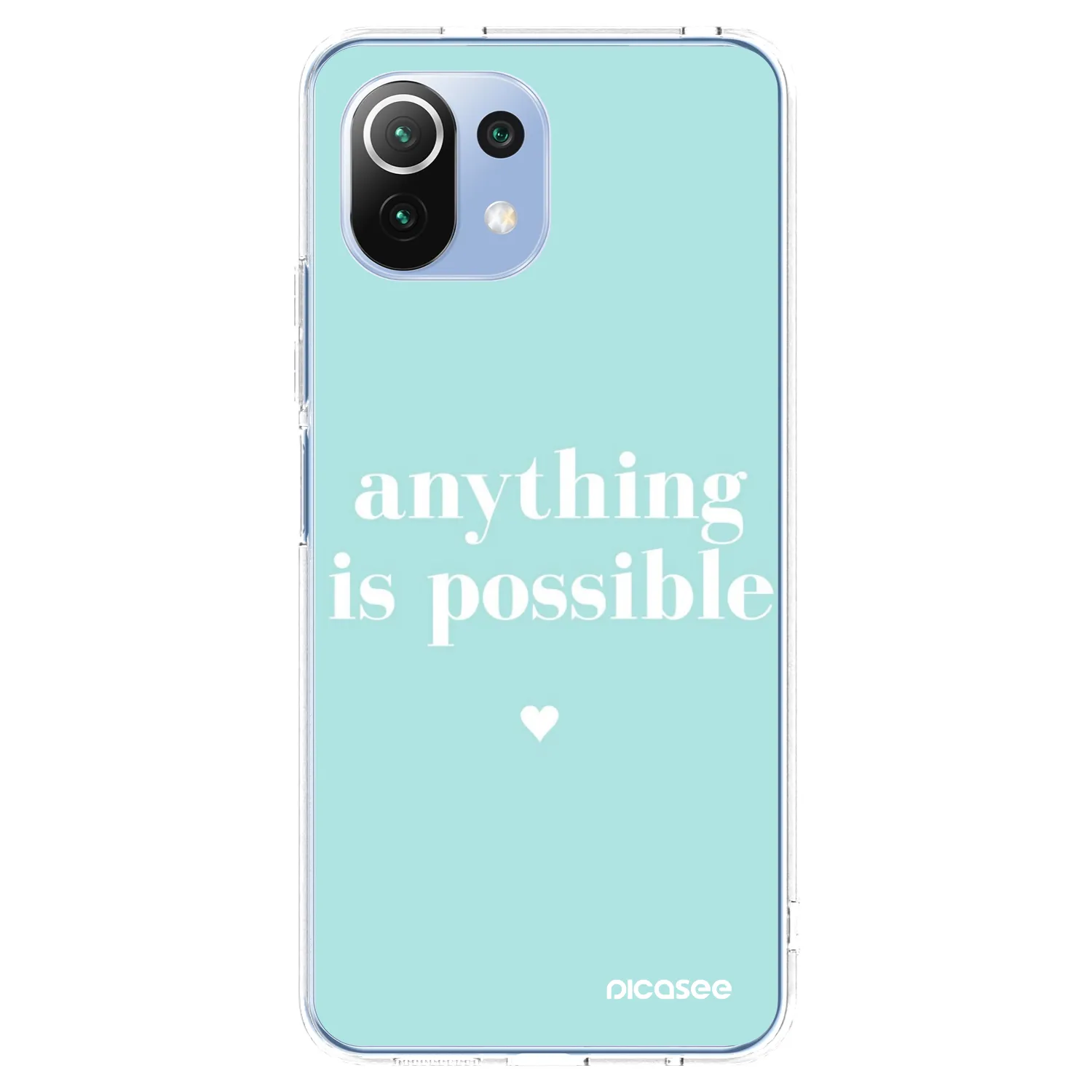 Picasee silikonový průhledný obal pro Xiaomi Mi 11 Lite - Anything is possible