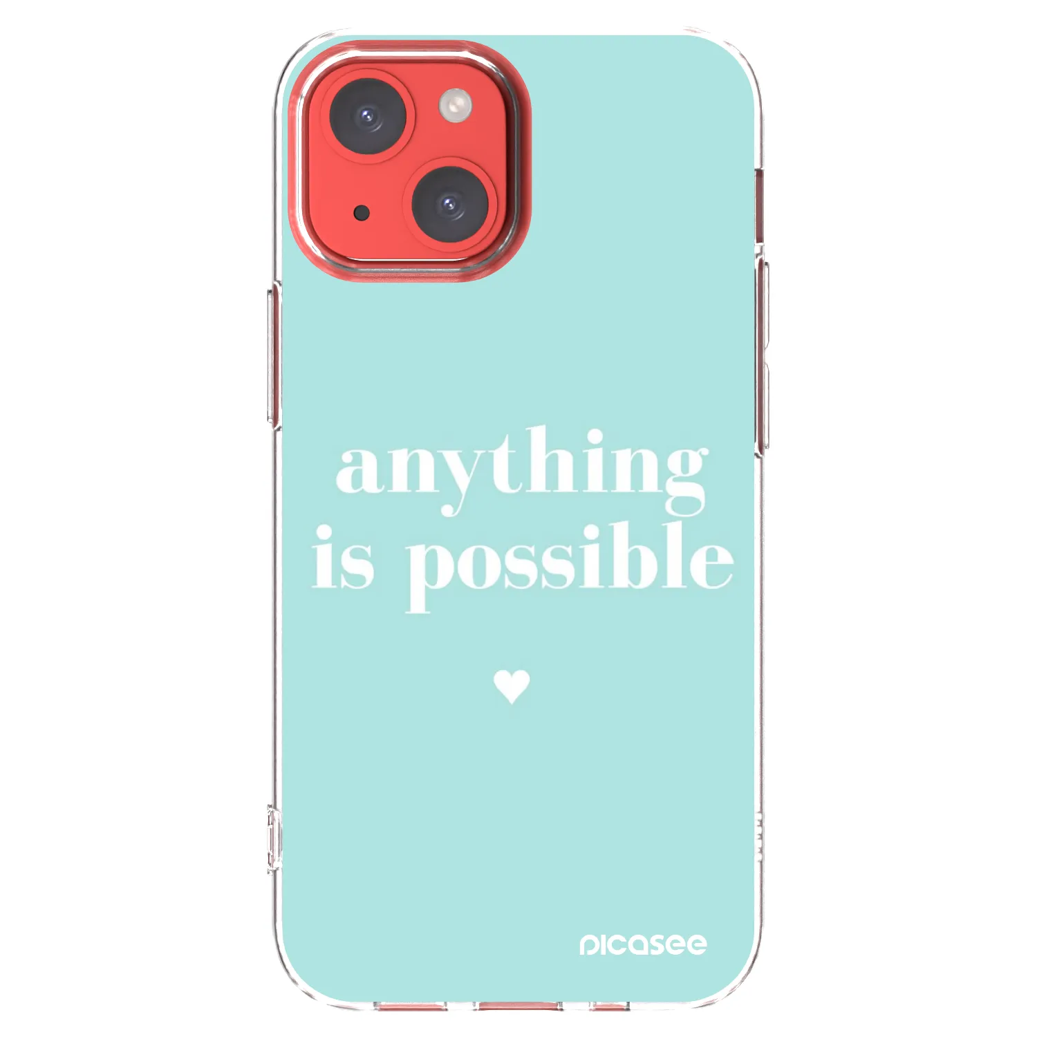 Picasee silikonový průhledný obal pro Apple iPhone 13 mini - Anything is possible