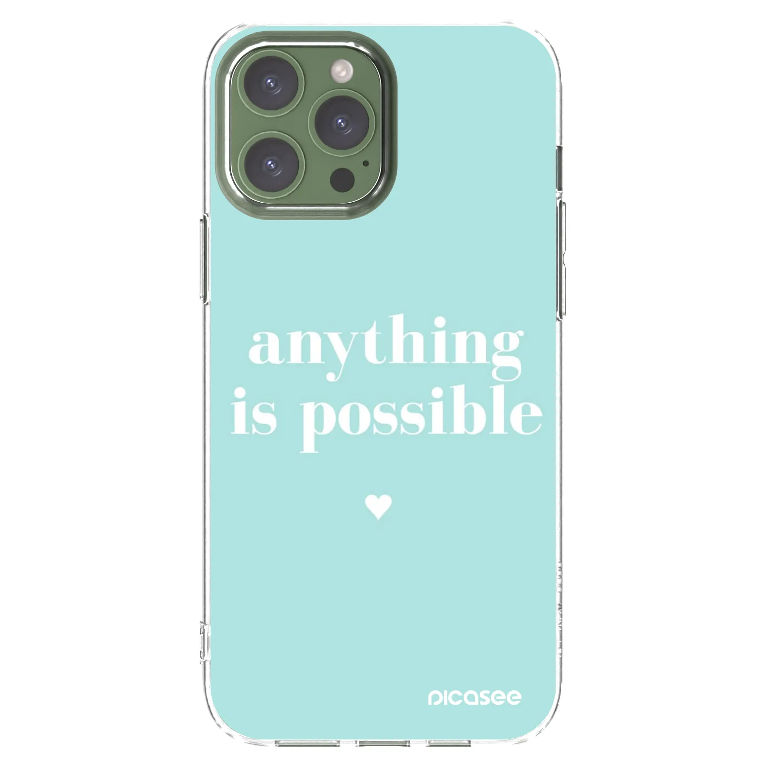 Picasee silikonový průhledný obal pro Apple iPhone 13 Pro Max - Anything is possible