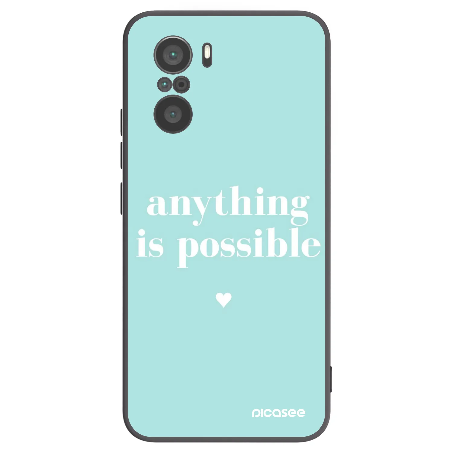 Picasee silikonový černý obal pro Xiaomi Poco F3 - Anything is possible