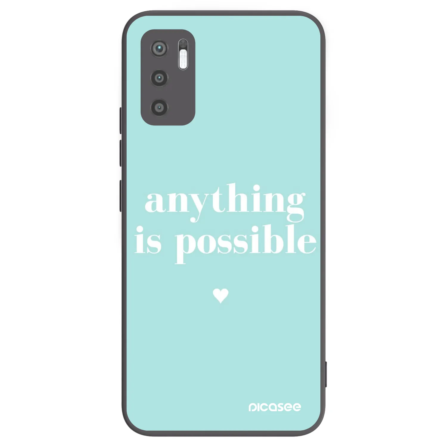 Picasee silikonový černý obal pro Xiaomi Redmi Note 10 5G - Anything is possible