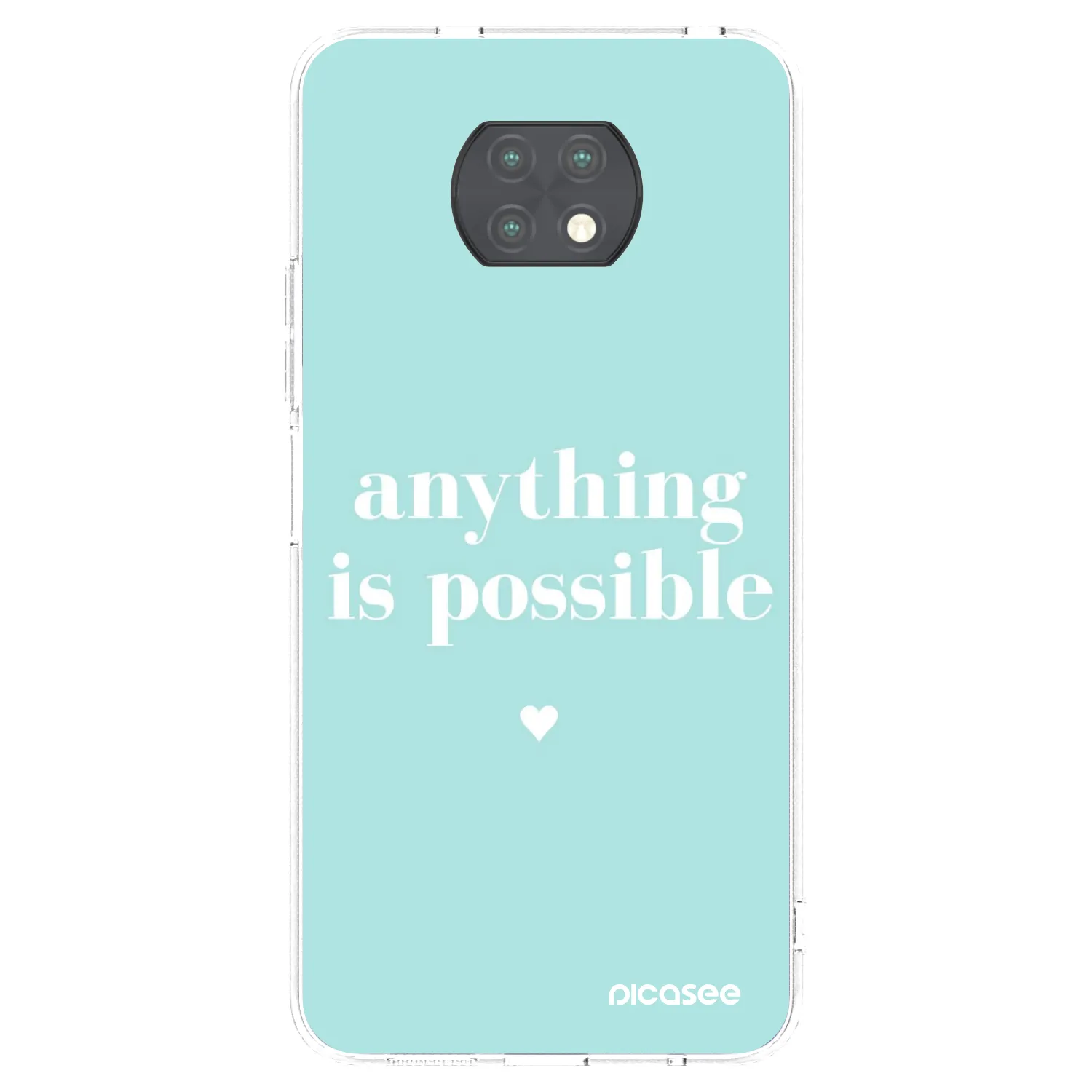 Picasee silikonový průhledný obal pro Xiaomi Redmi Note 9T - Anything is possible