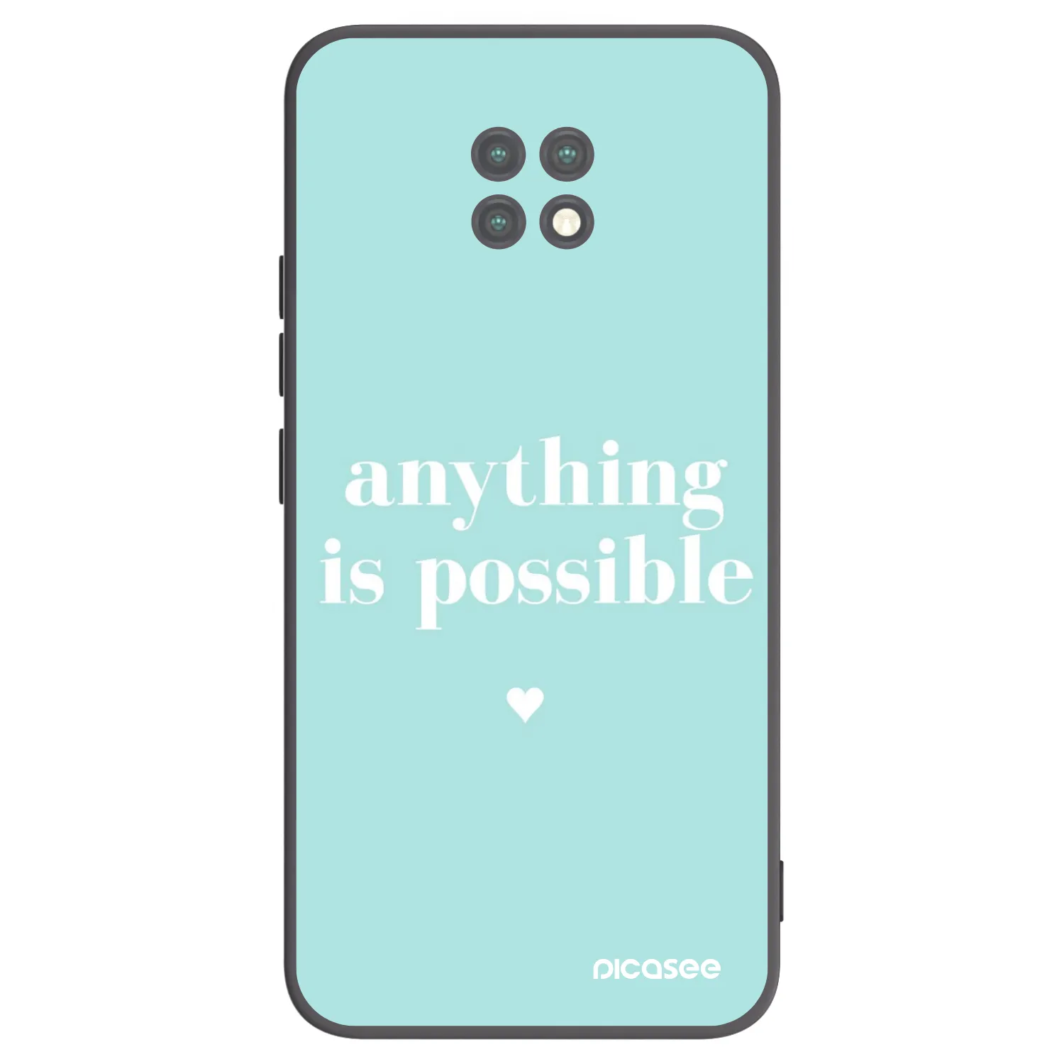 Picasee silikonový černý obal pro Xiaomi Redmi Note 9T - Anything is possible