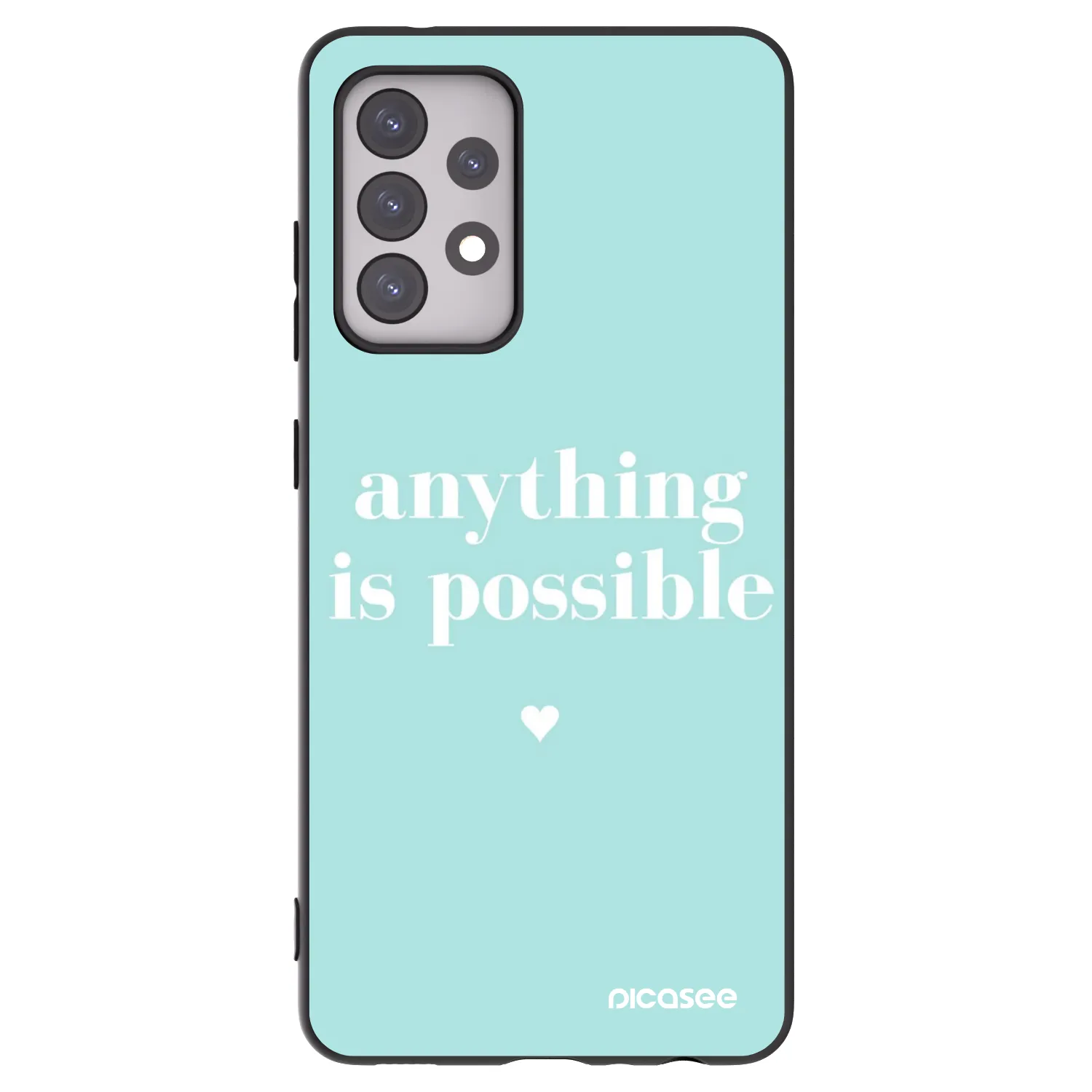 Picasee silikonový černý obal pro Samsung Galaxy A52s 5G A528B - Anything is possible