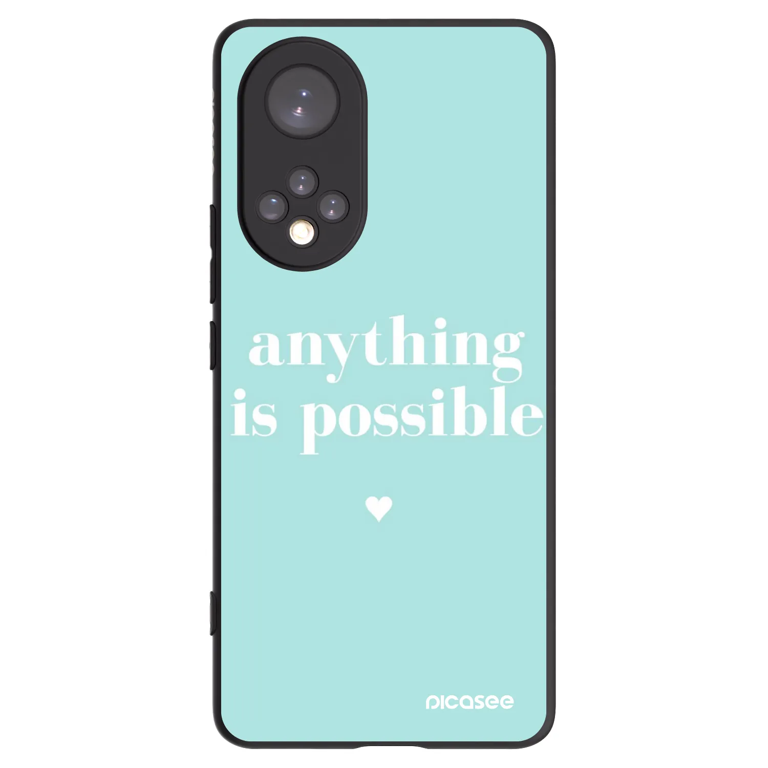 Picasee silikonový černý obal pro Honor 50 5G - Anything is possible