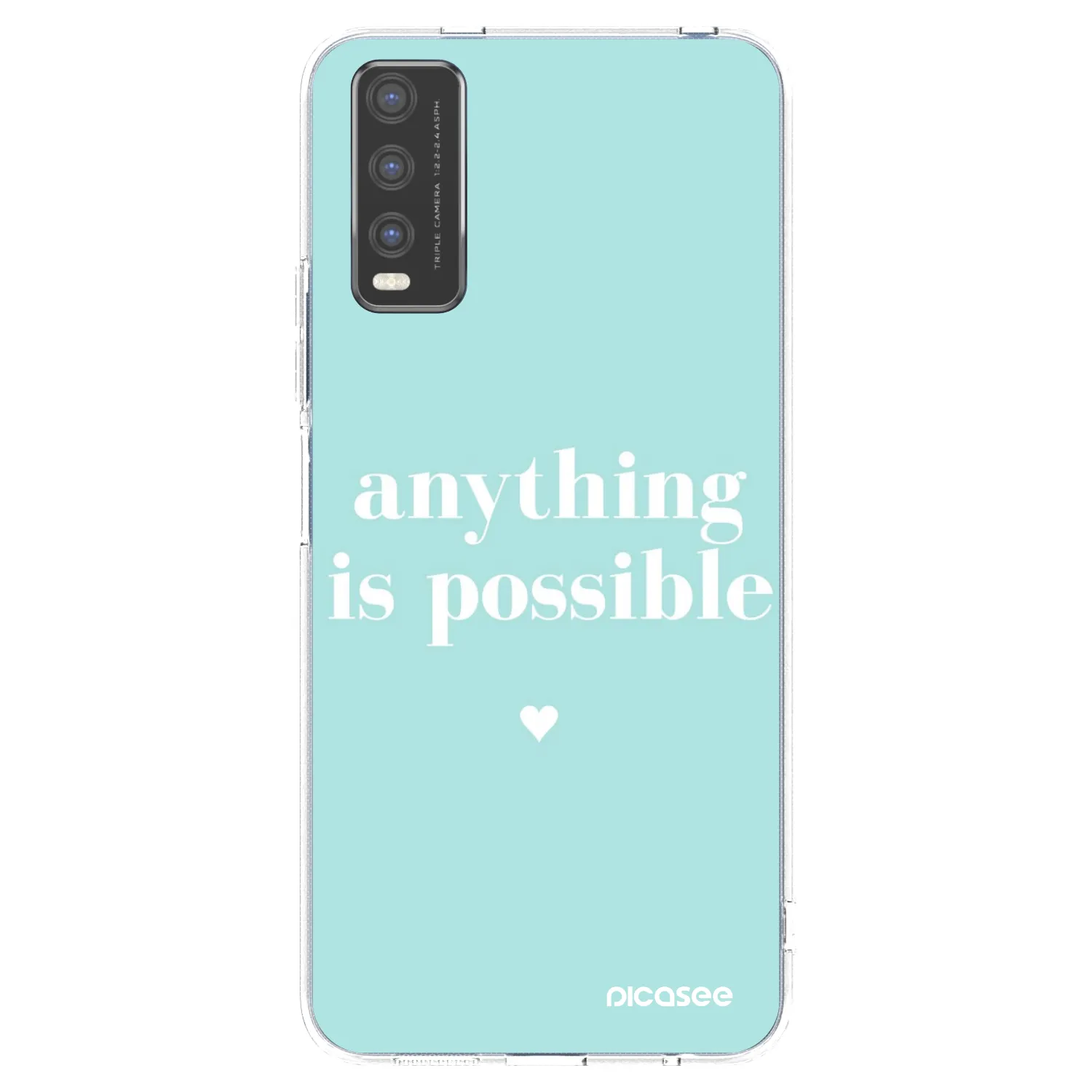 Picasee silikonový průhledný obal pro Vivo Y20s - Anything is possible