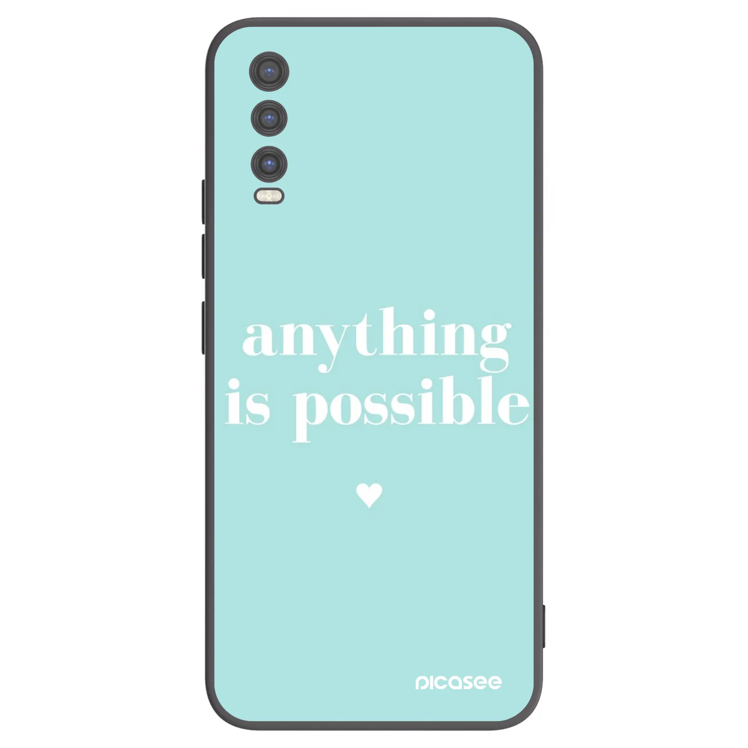 Picasee silikonový černý obal pro Vivo Y20s - Anything is possible