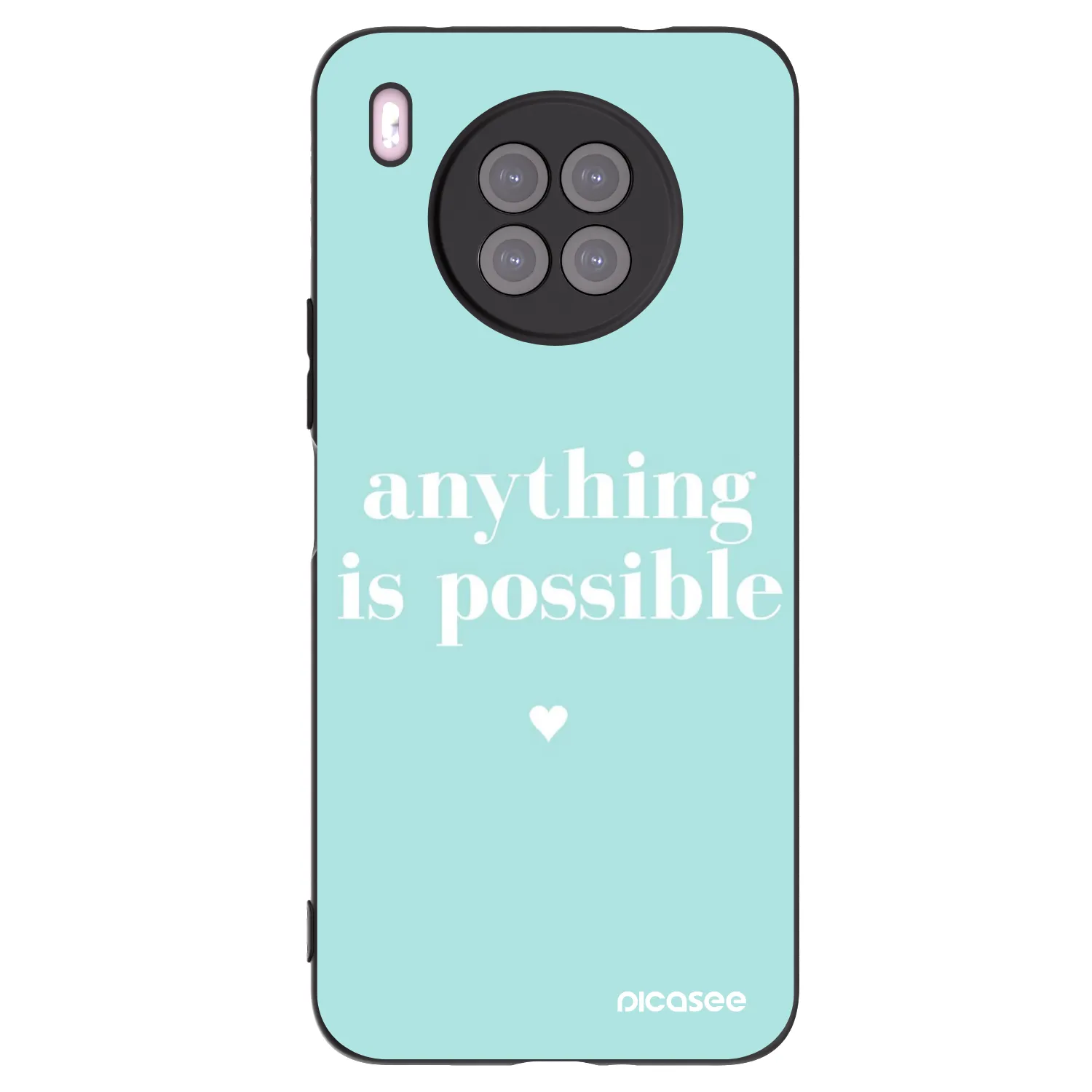 Picasee silikonový černý obal pro Huawei Nova 8i - Anything is possible