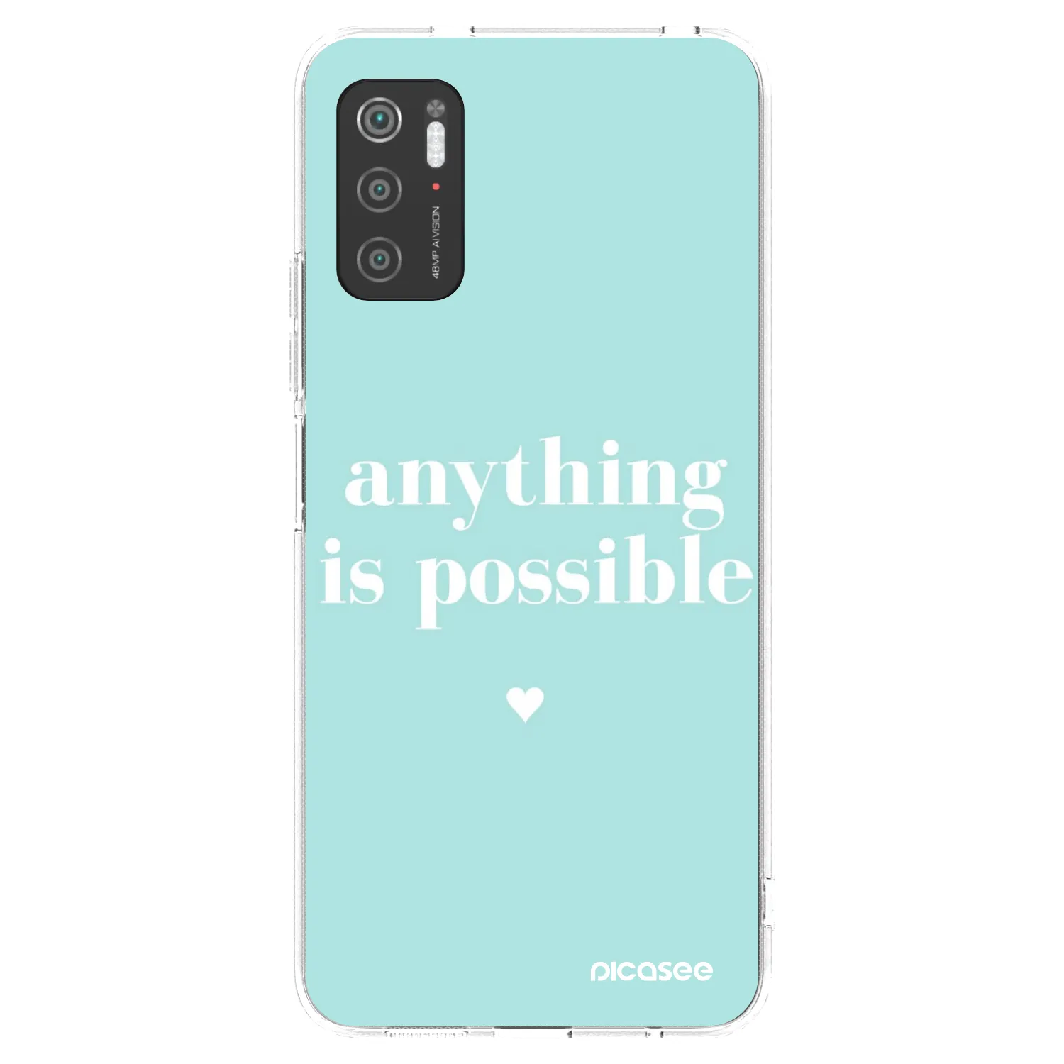 Picasee silikonový průhledný obal pro Xiaomi Poco M3 Pro 5G - Anything is possible