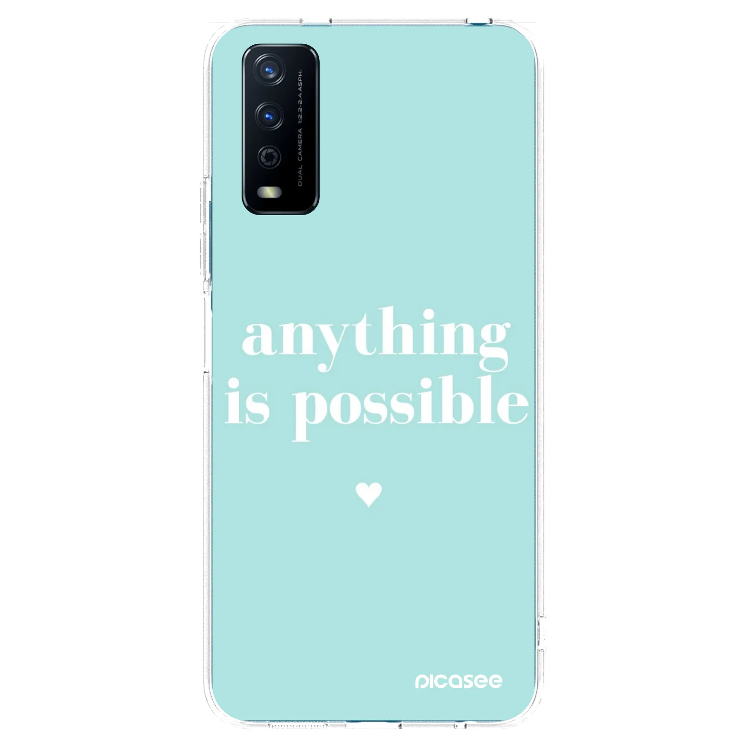 Picasee silikonový průhledný obal pro Vivo Y11s - Anything is possible