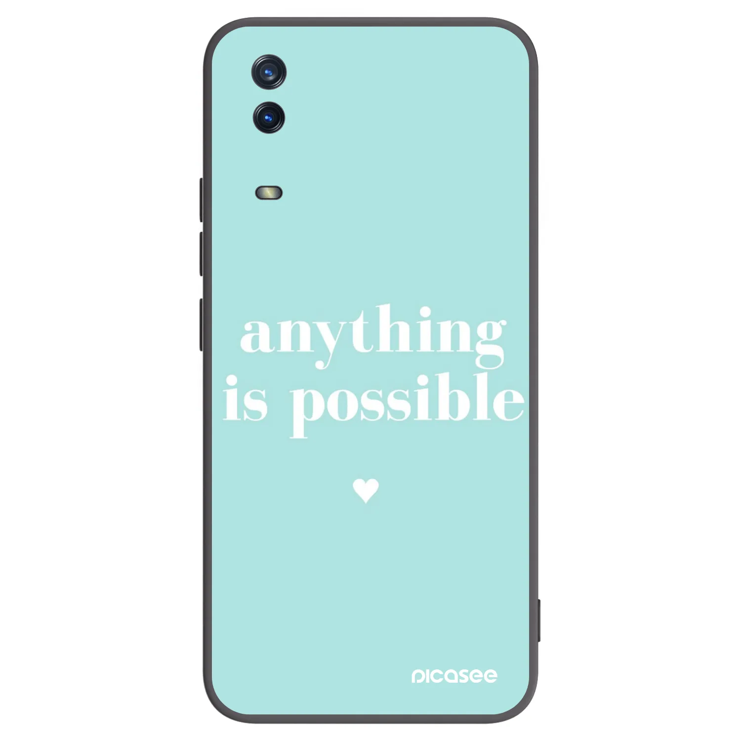 Picasee silikonový černý obal pro Vivo Y11s - Anything is possible