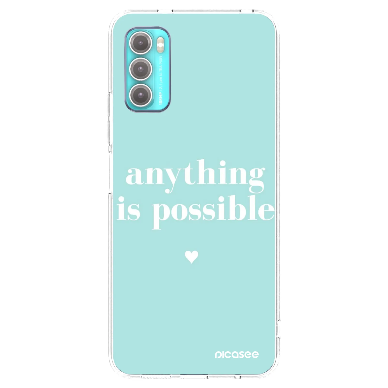 Picasee silikonový průhledný obal pro Motorola Moto G60 - Anything is possible