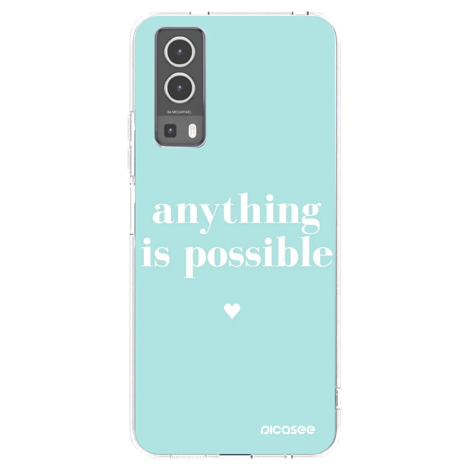 Picasee silikonový průhledný obal pro Vivo Y72 5G - Anything is possible
