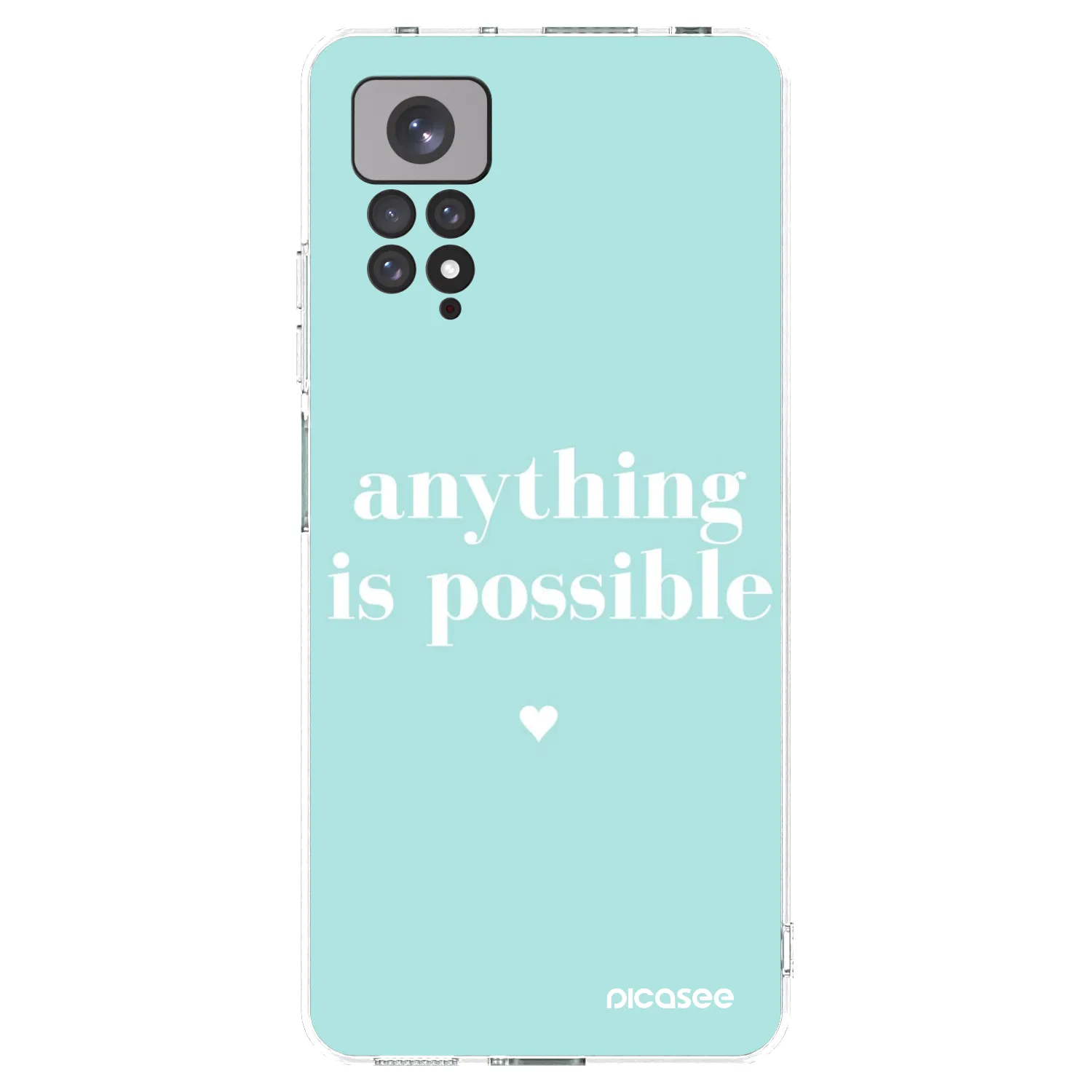 Picasee silikonový průhledný obal pro Xiaomi Redmi Note 11 - Anything is possible