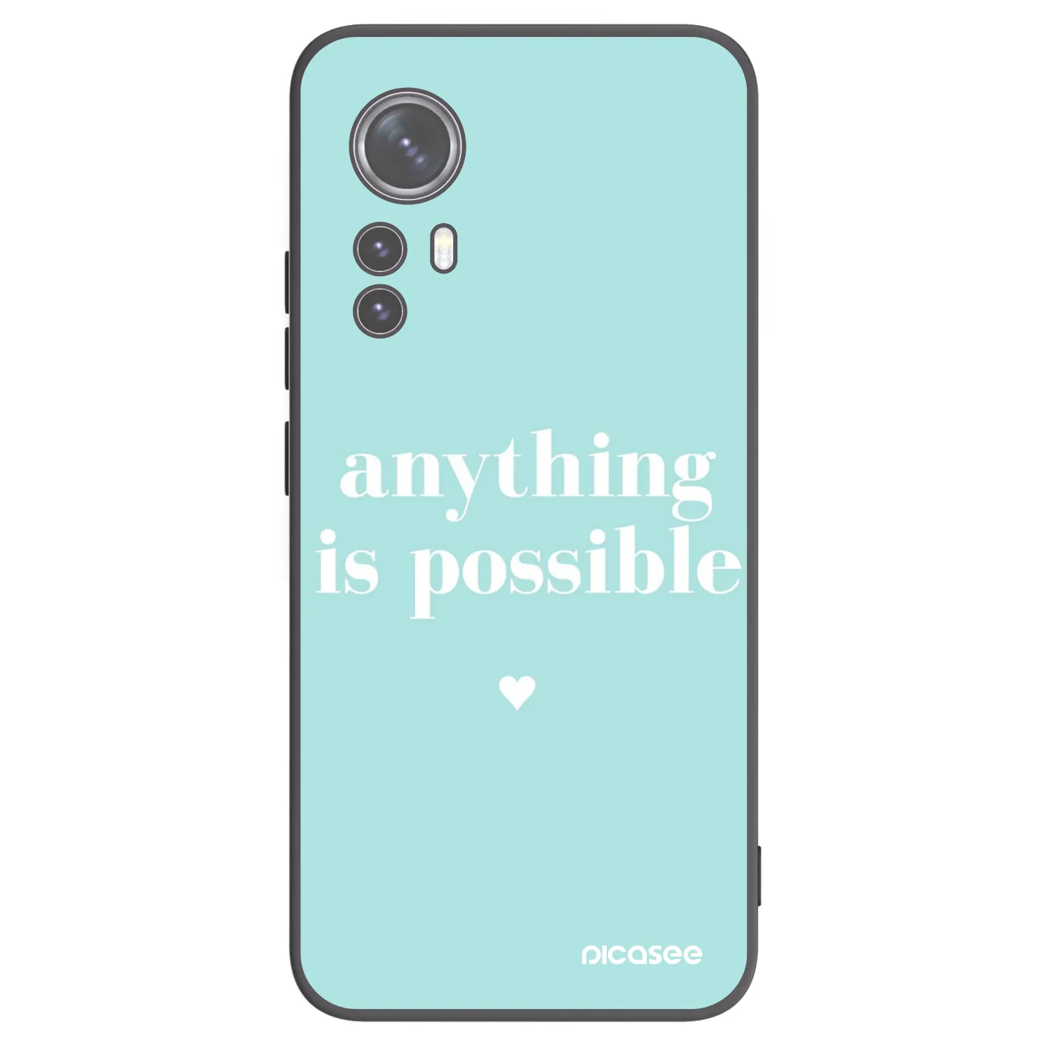 Picasee silikonový černý obal pro Xiaomi 12 - Anything is possible
