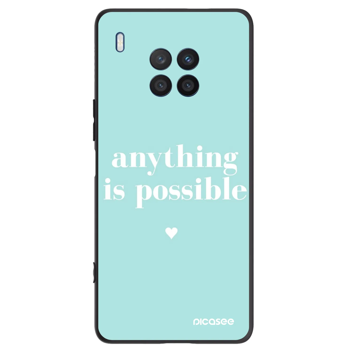 Picasee silikonový černý obal pro Honor 50 Lite - Anything is possible
