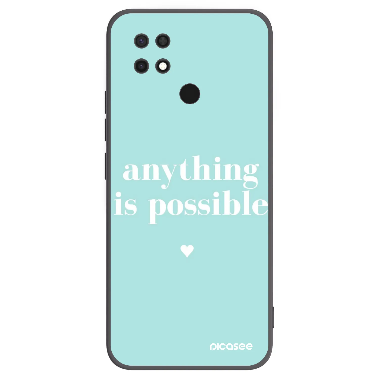 Picasee silikonový černý obal pro Xiaomi Redmi 10C - Anything is possible