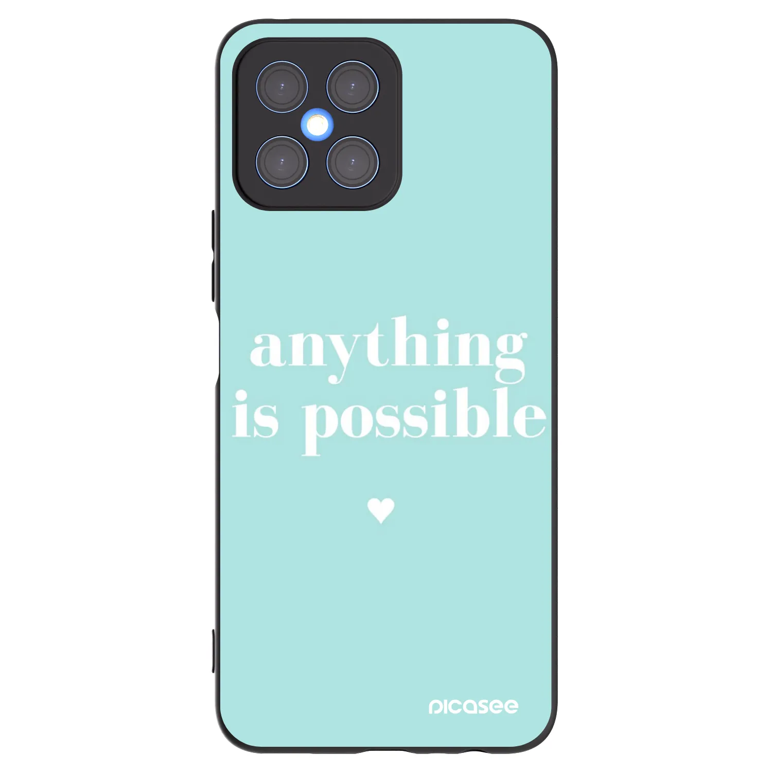 Picasee silikonový černý obal pro Honor X8 4G - Anything is possible