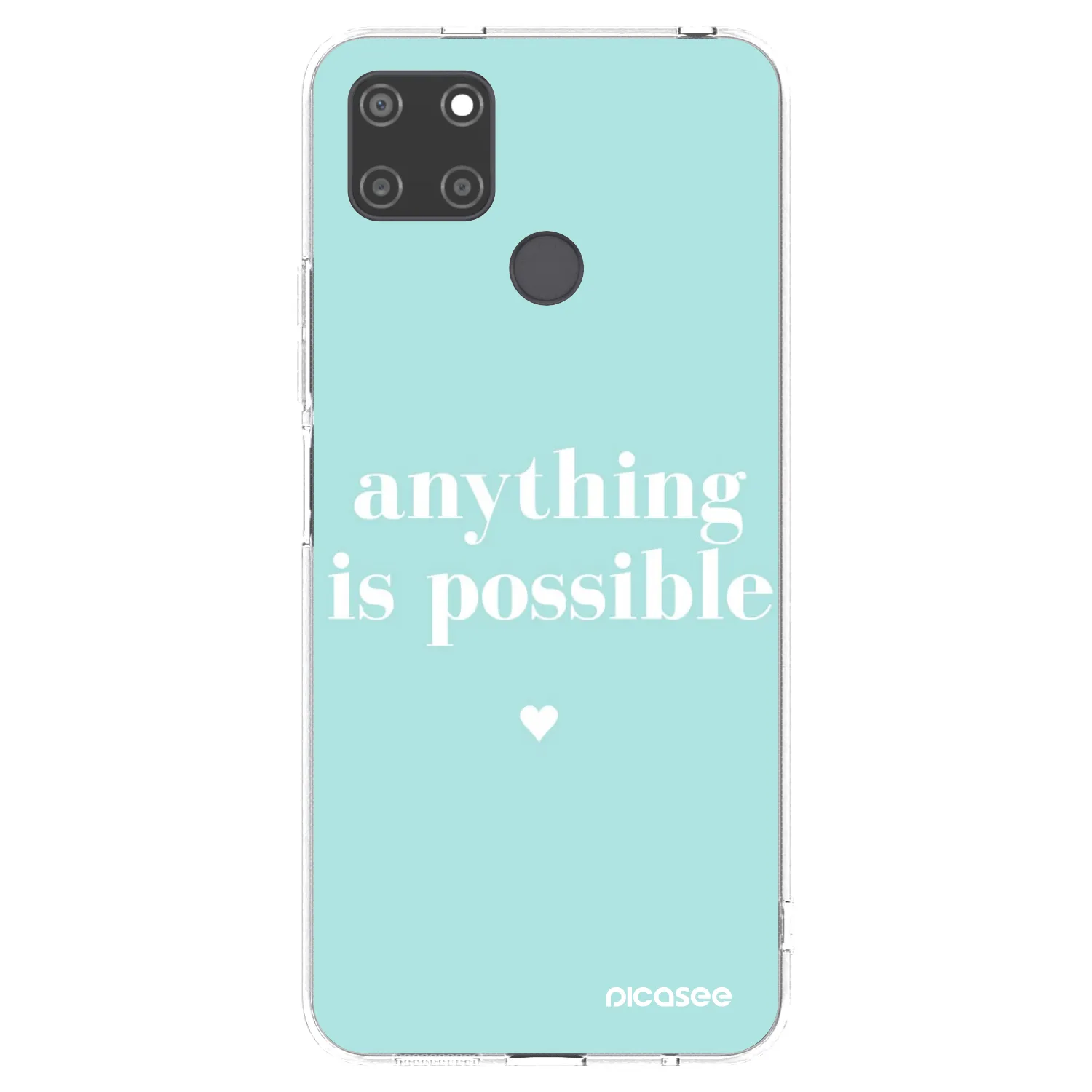Picasee silikonový průhledný obal pro Realme C21Y - Anything is possible