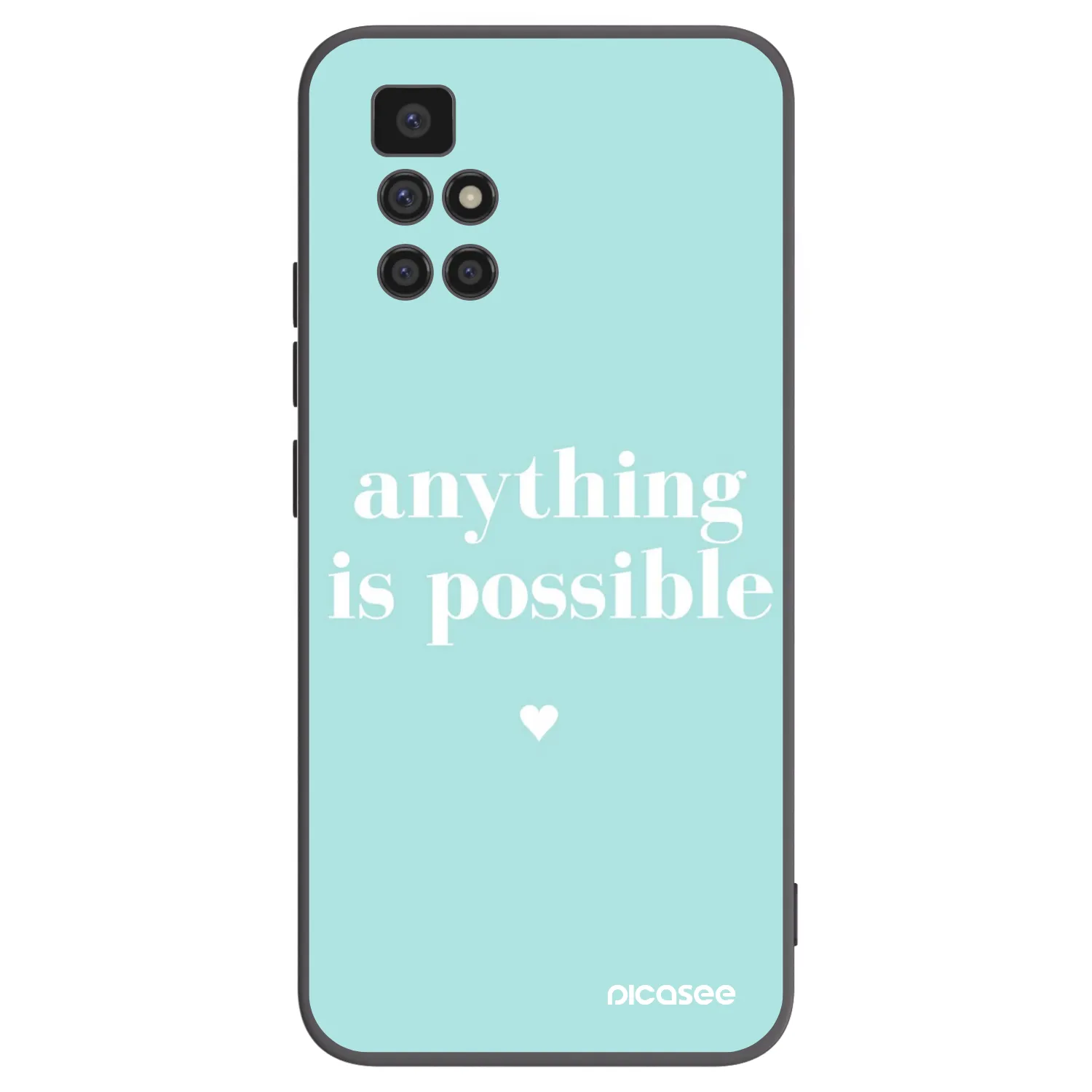 Picasee silikonový černý obal pro Xiaomi Redmi 10 (2022) - Anything is possible