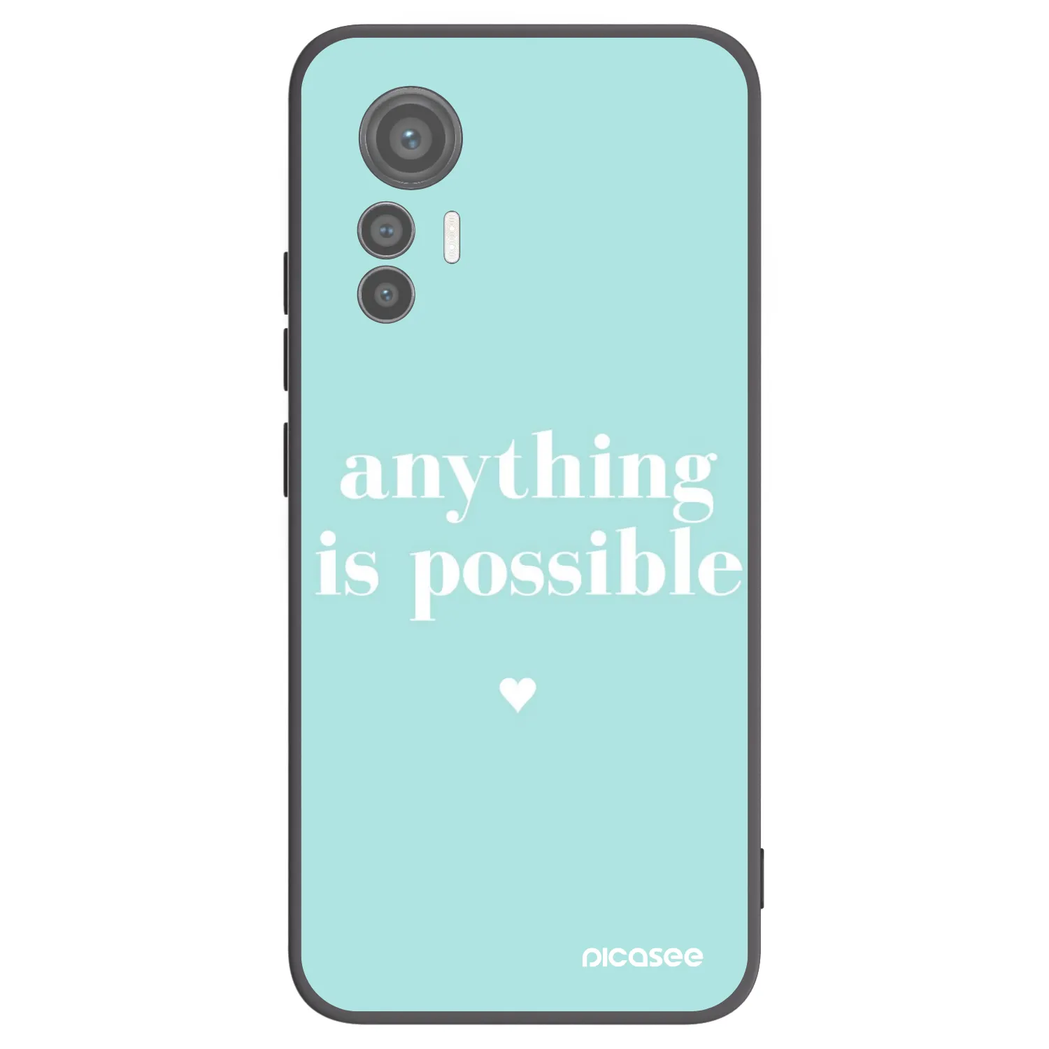 Picasee silikonový černý obal pro Xiaomi 12 Lite - Anything is possible