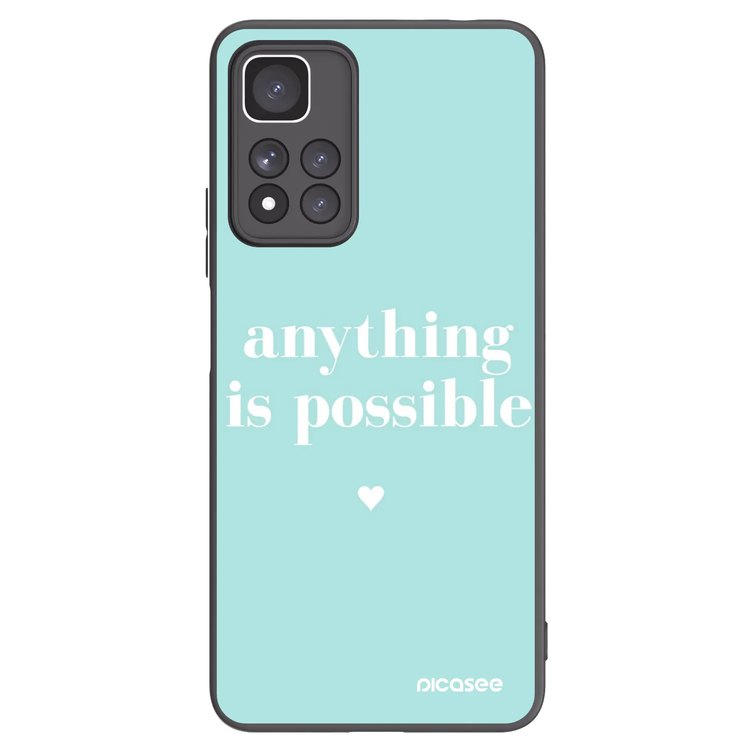 Picasee silikonový černý obal pro Xiaomi Redmi Note 11 Pro+ 5G - Anything is possible