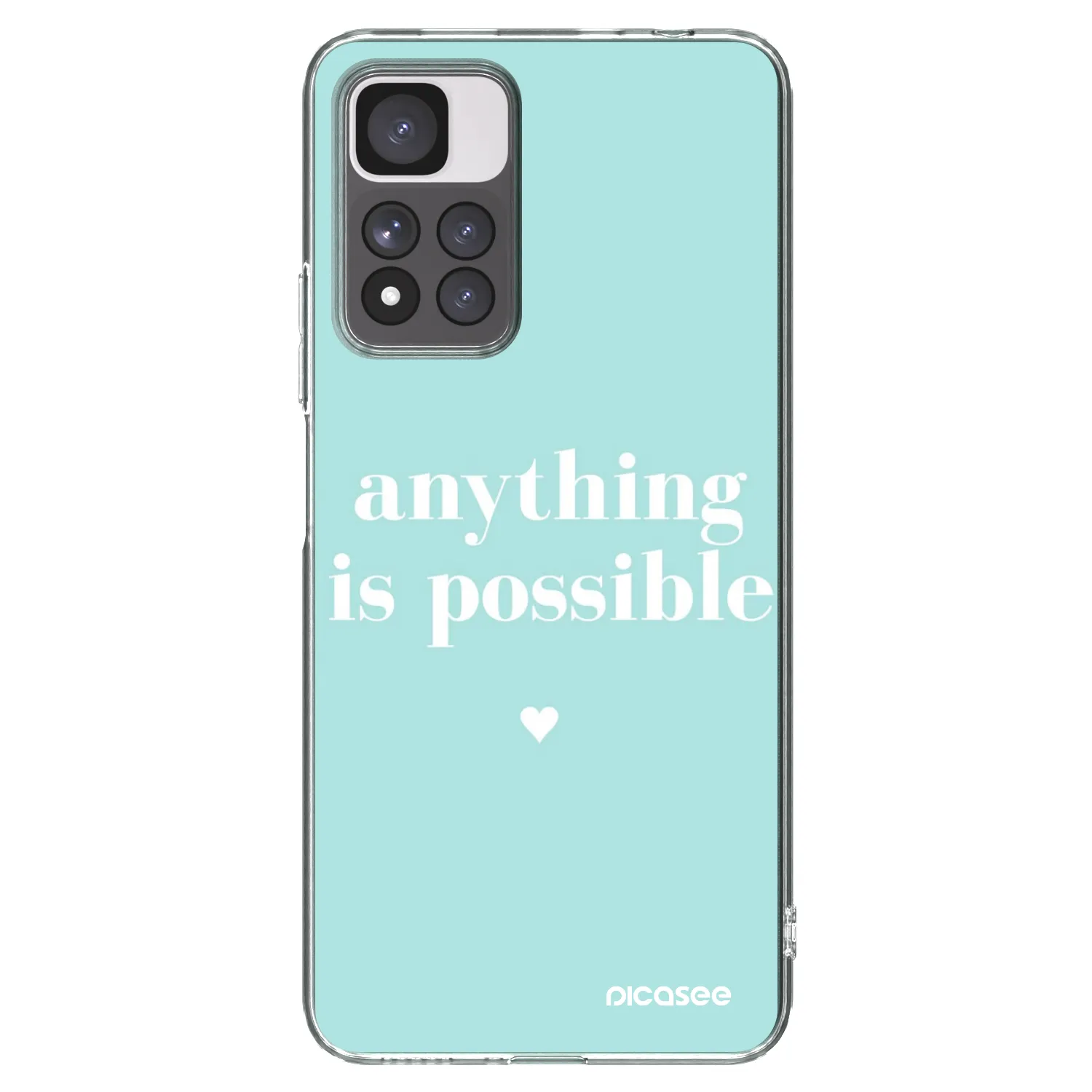 Picasee silikonový průhledný obal pro Xiaomi Redmi Note 11 Pro+ 5G - Anything is possible