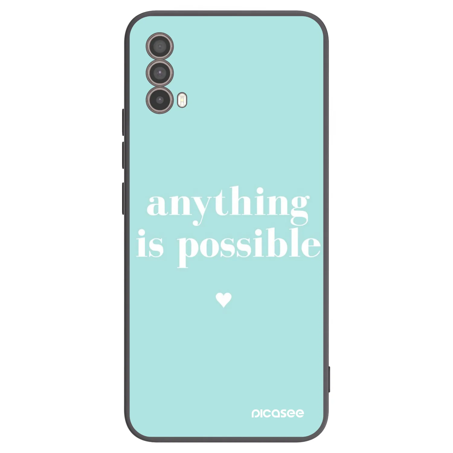 Picasee silikonový černý obal pro Motorola Moto E40 - Anything is possible