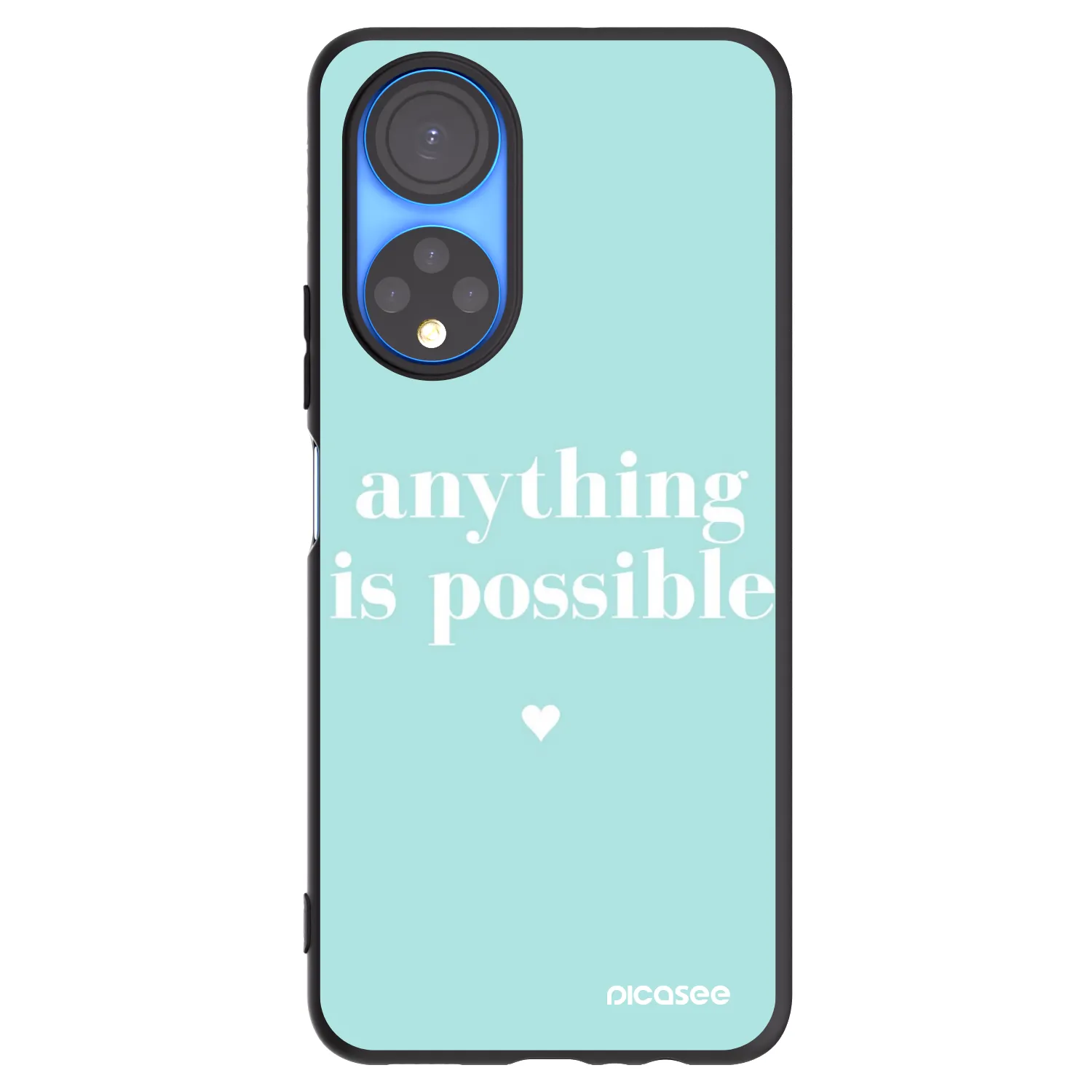 Picasee silikonový černý obal pro Honor X7 - Anything is possible