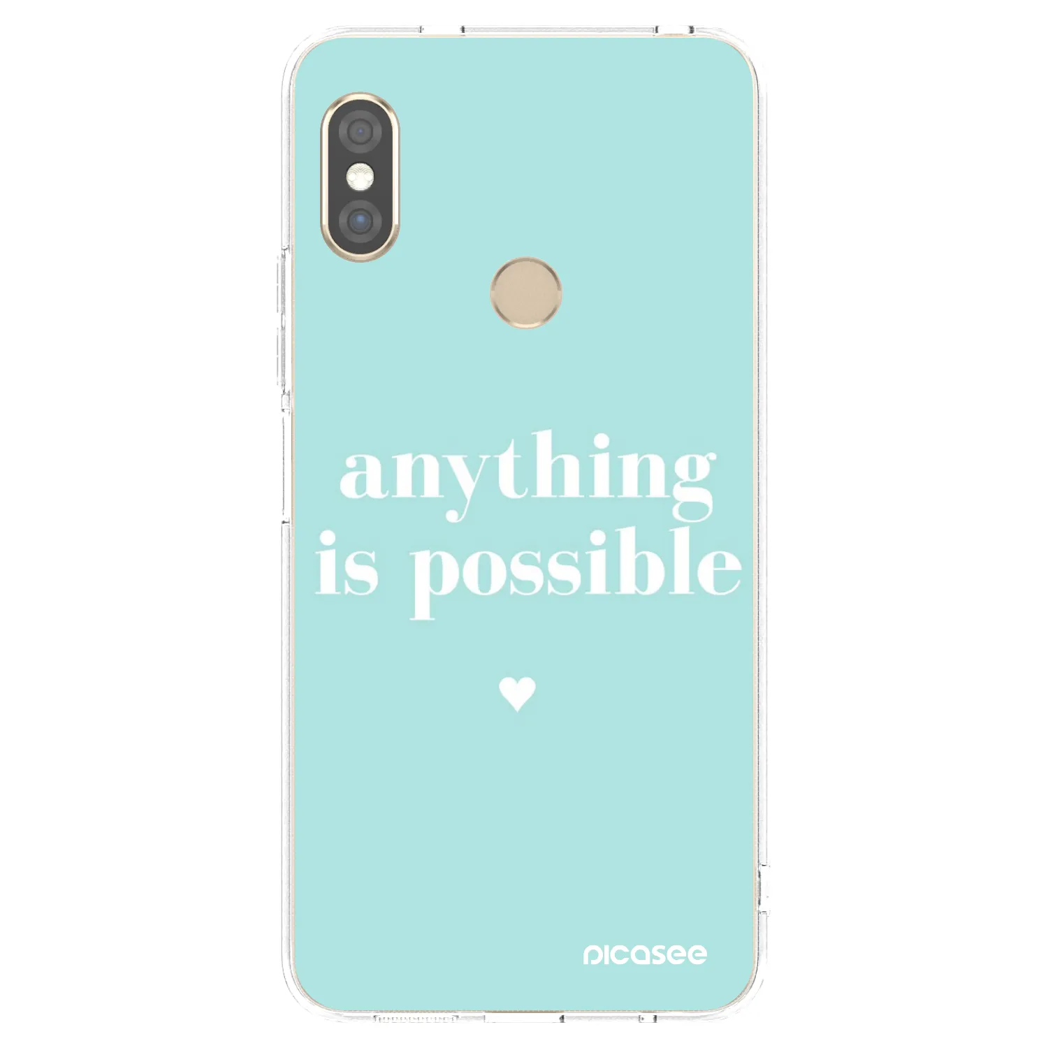 Picasee silikonový průhledný obal pro Xiaomi Redmi Note 5 Global - Anything is possible