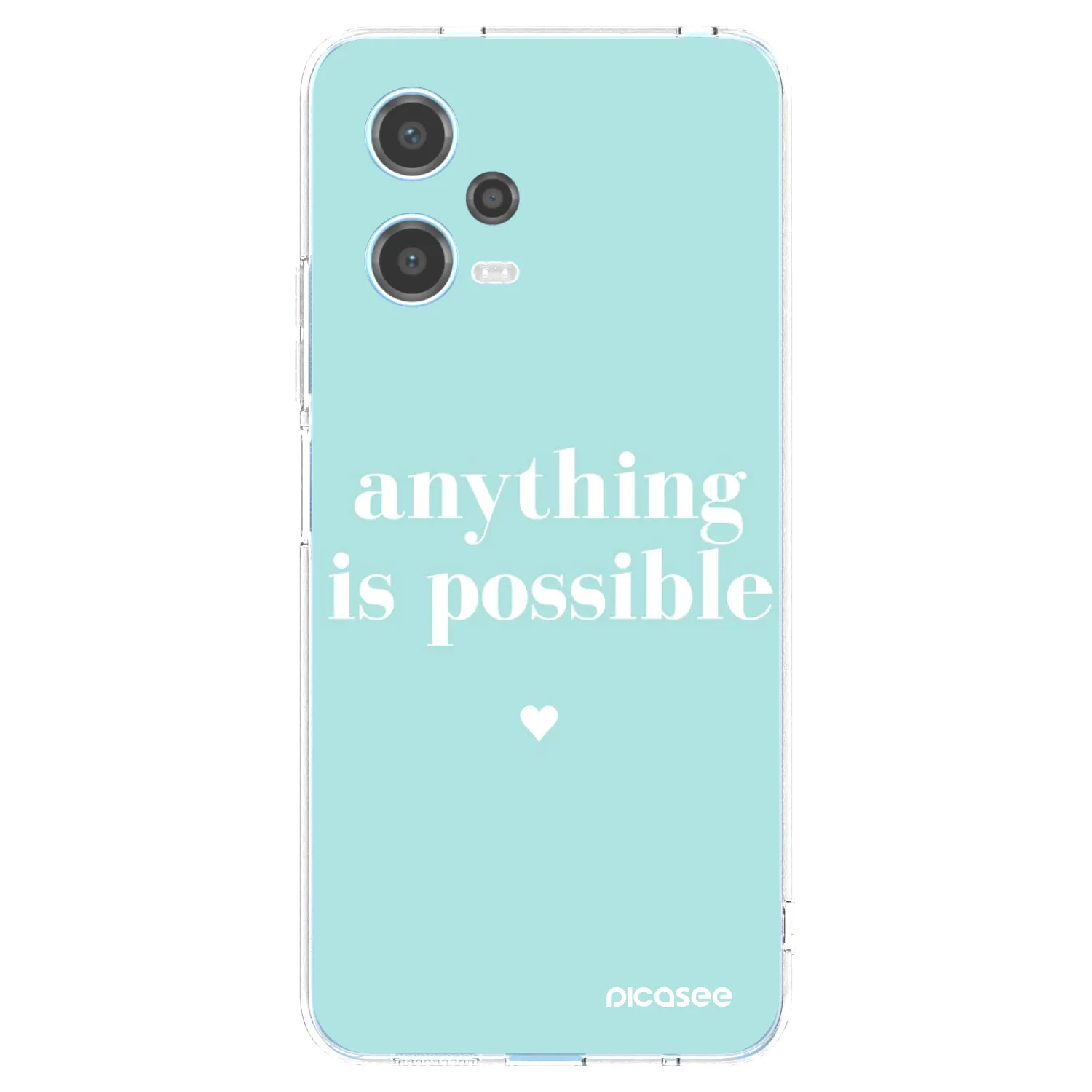 Picasee silikonový průhledný obal pro Xiaomi Redmi Note 12 5G - Anything is possible