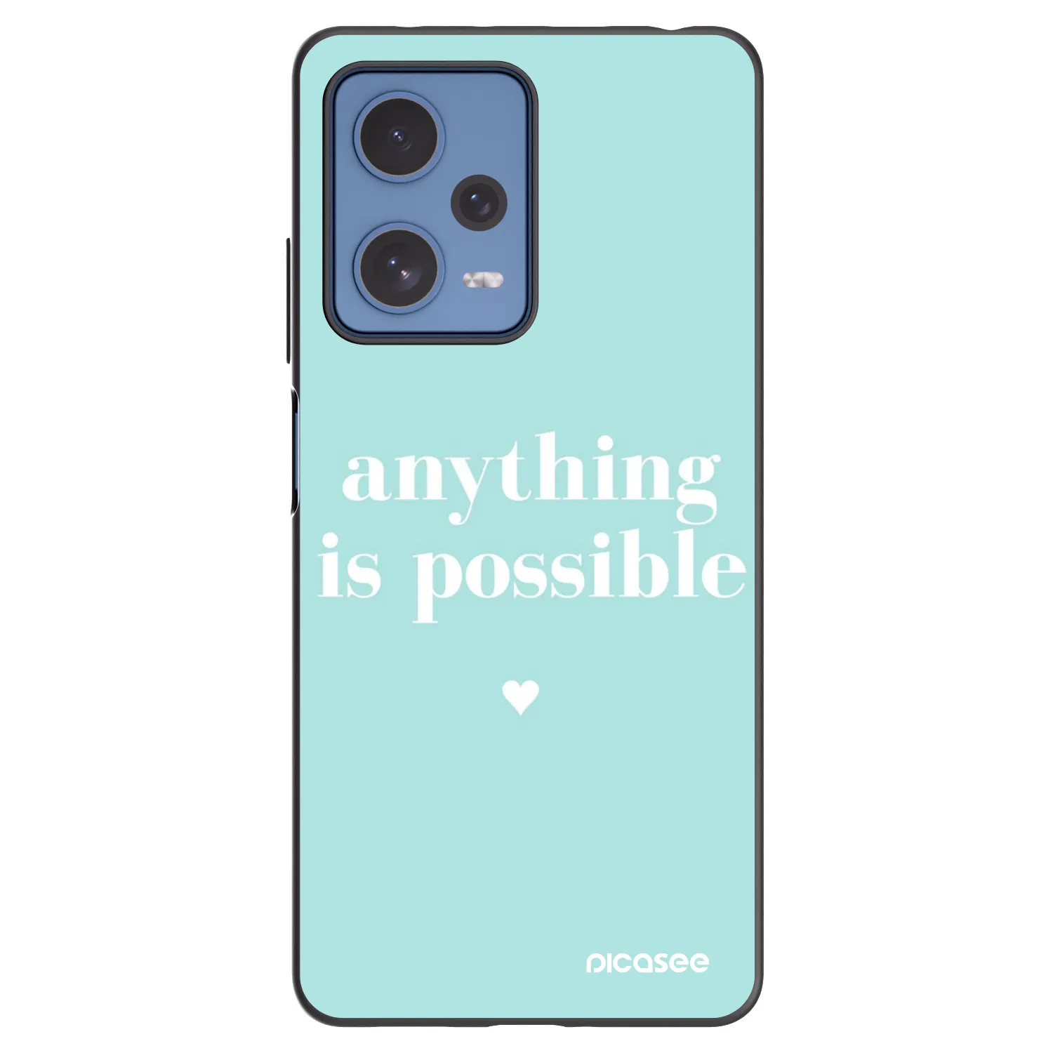 Picasee silikonový černý obal pro Xiaomi Redmi Note 12 Pro 5G - Anything is possible