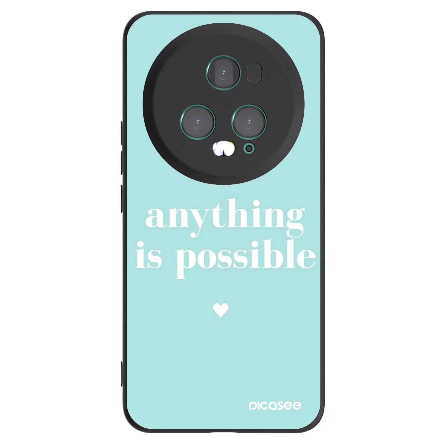 Picasee silikonový černý obal pro Honor Magic5 Pro - Anything is possible