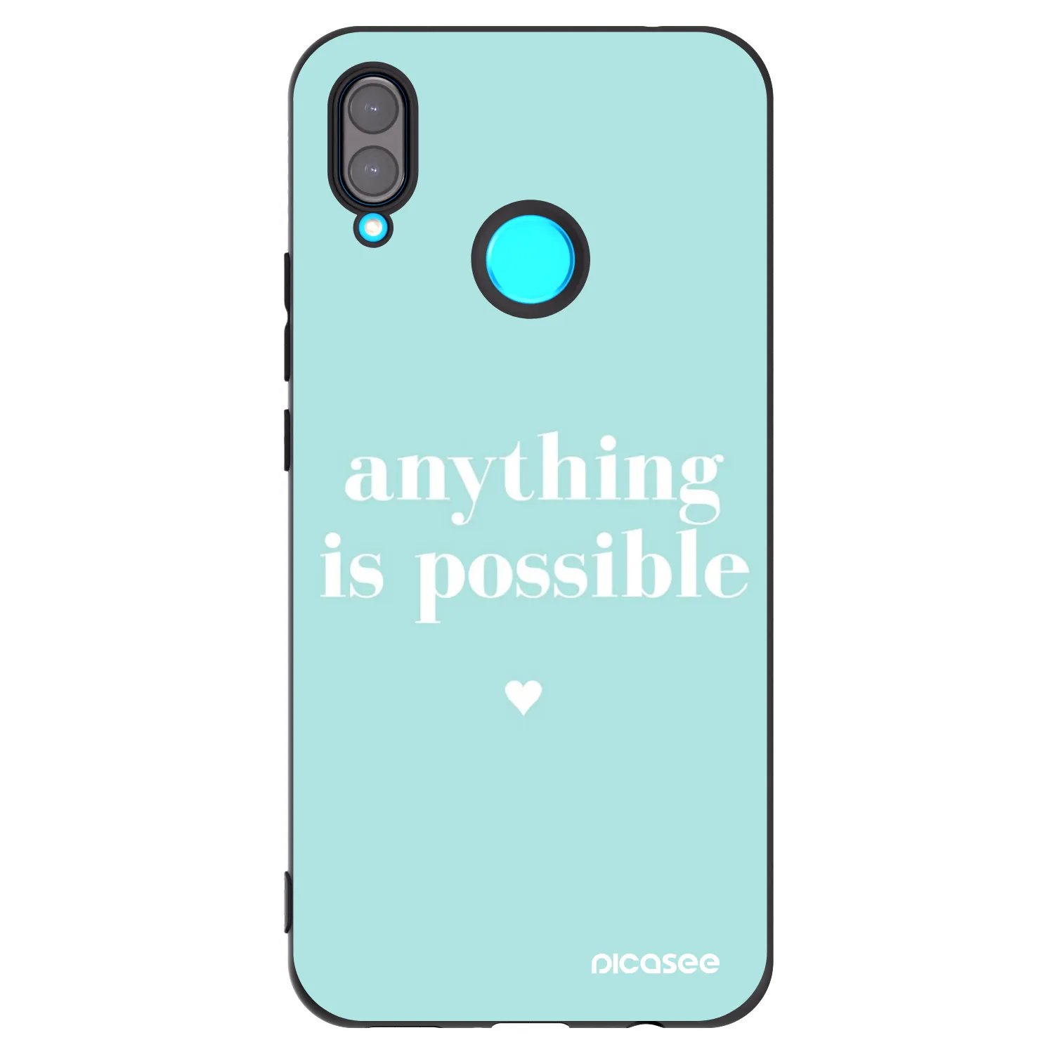 Picasee silikonový černý obal pro Huawei Nova 3i - Anything is possible