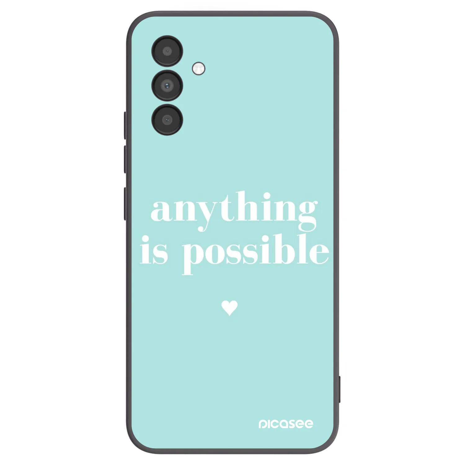 Picasee silikonový černý obal pro Samsung Galaxy A04s A047F - Anything is possible