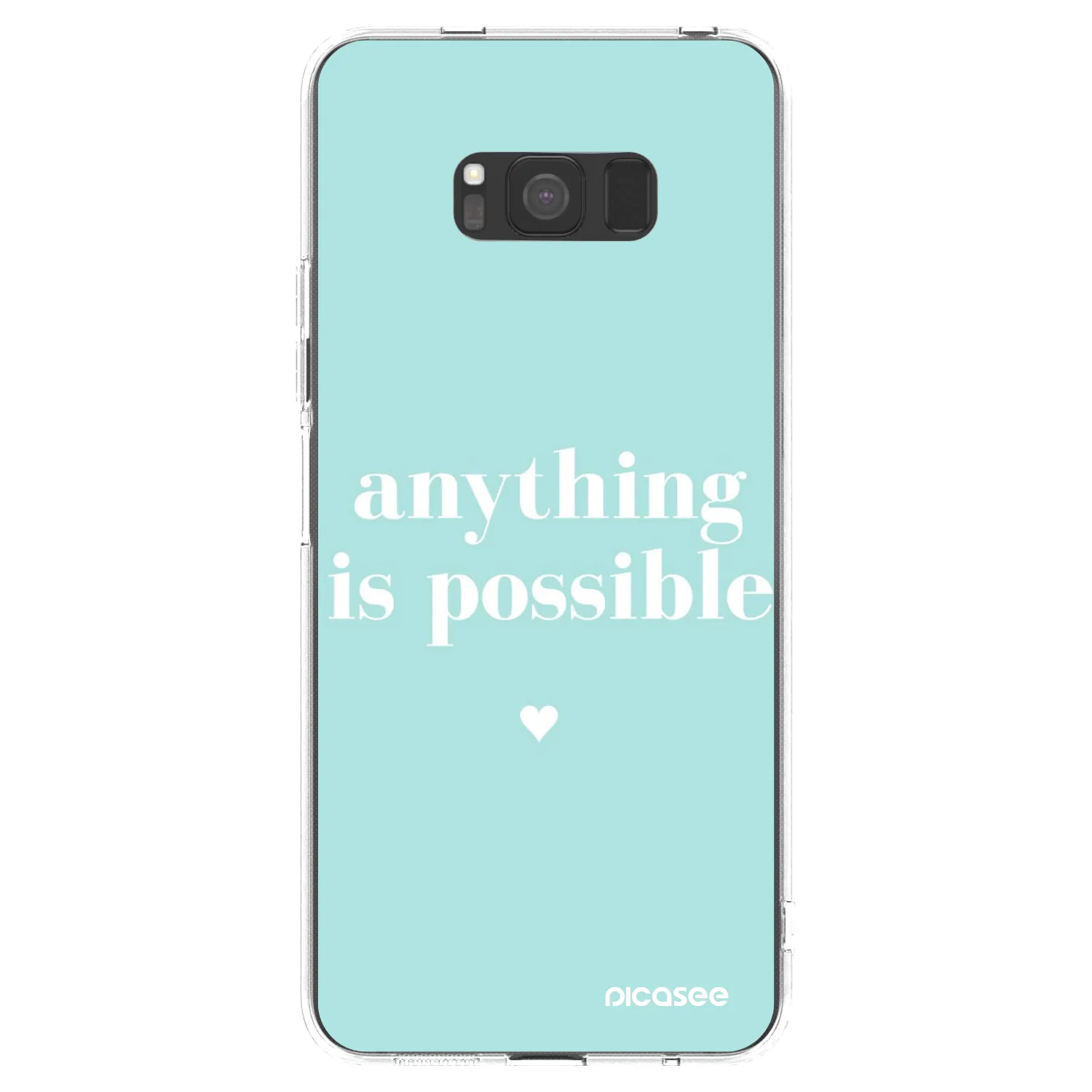 Picasee silikonový průhledný obal pro Samsung Galaxy S8 G950F - Anything is possible