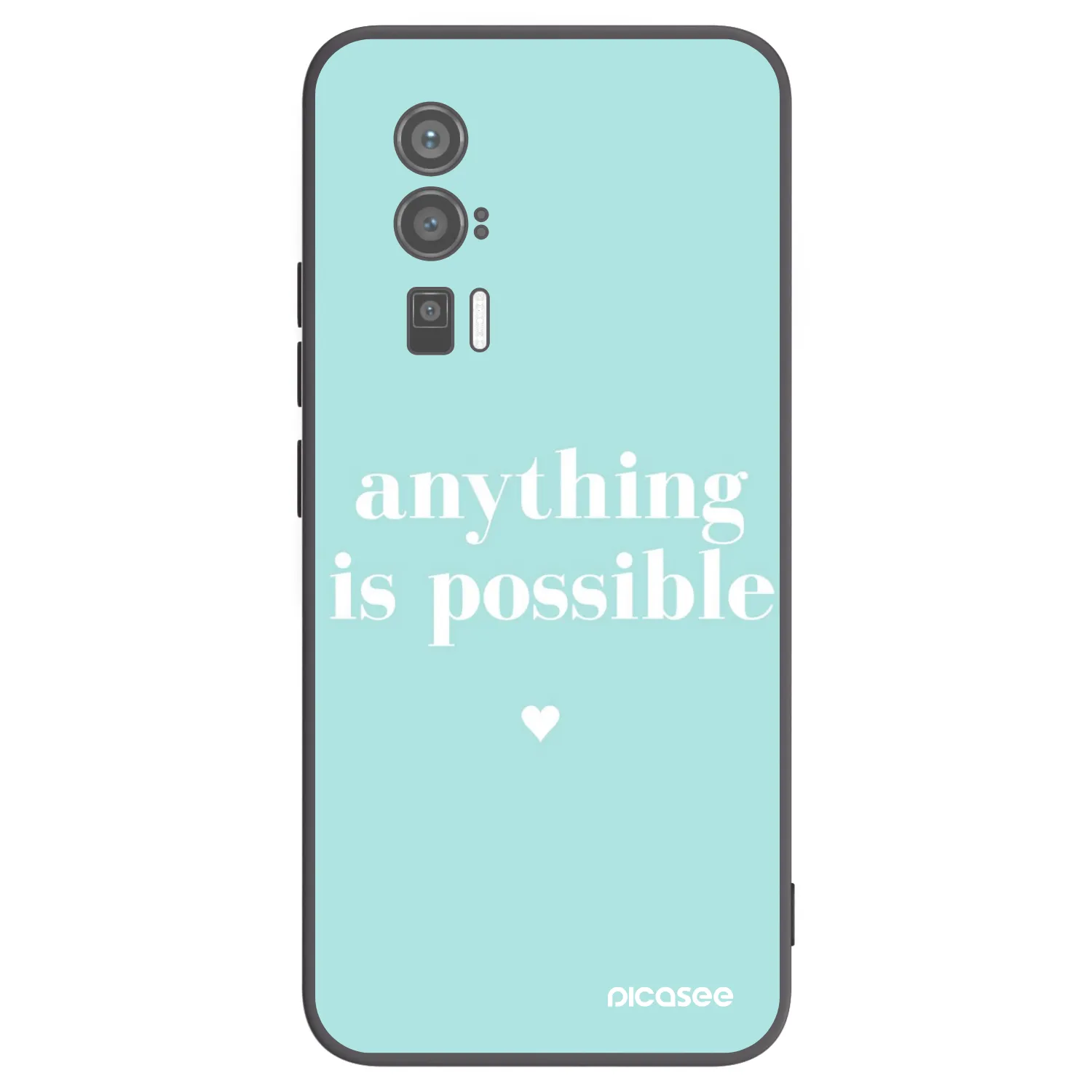 Picasee silikonový černý obal pro Xiaomi Poco F5 Pro 5G - Anything is possible