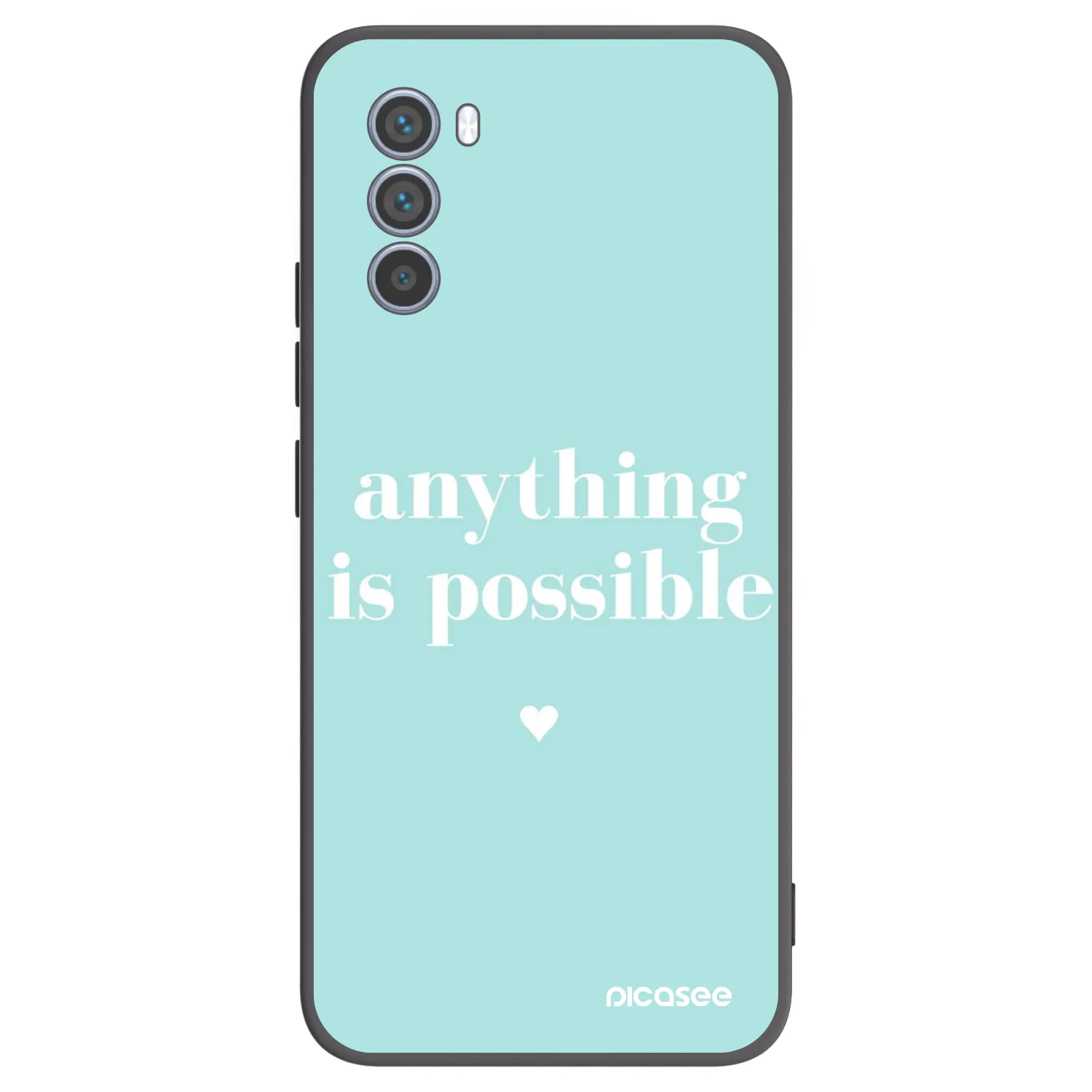 Picasee silikonový černý obal pro Motorola Moto G62 - Anything is possible